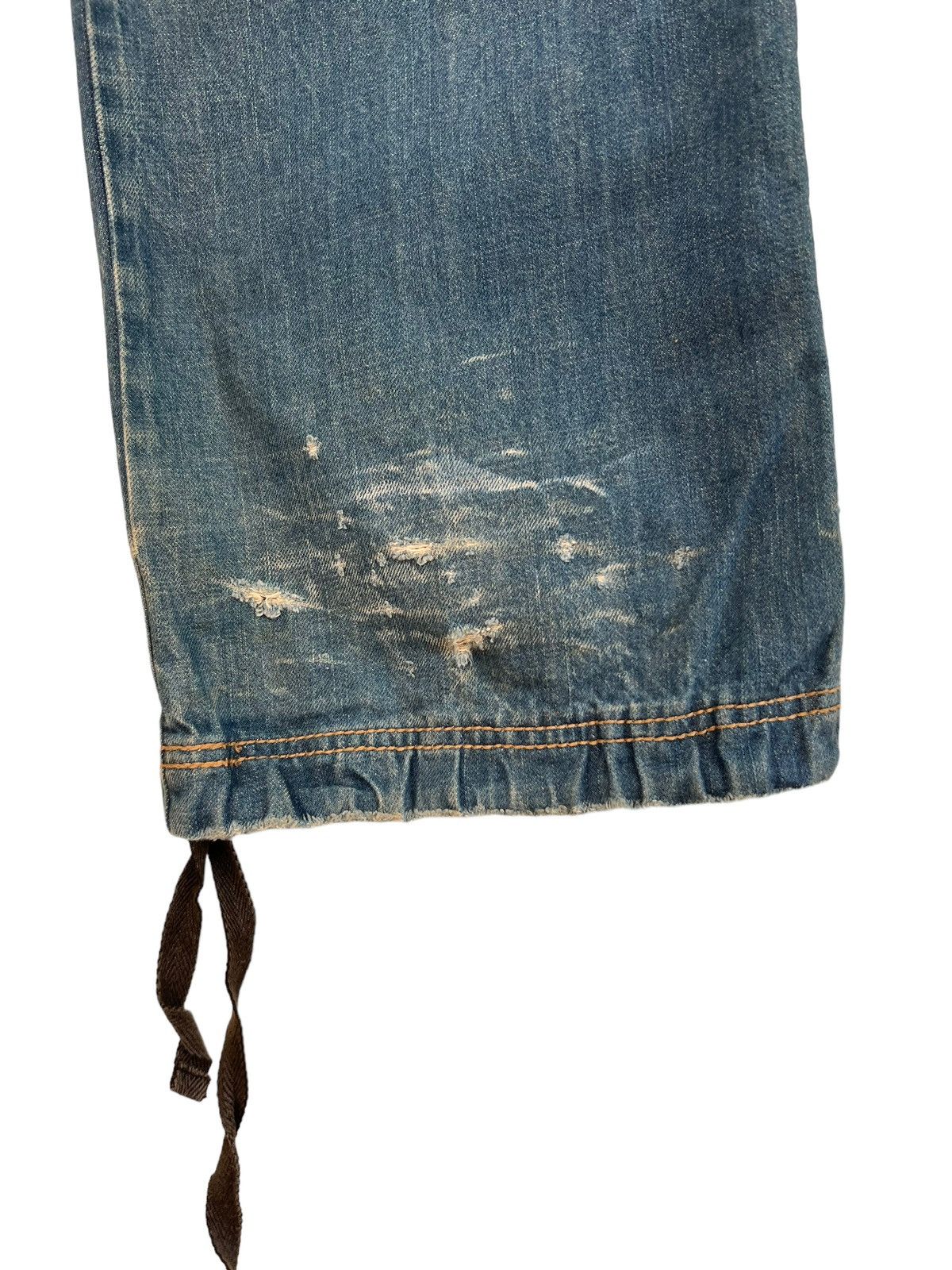 Vintage Vintage LB-03 Japan Dirty Muddy Denim Wide Leg Jeans Size US 30 / EU 46 - 22 Thumbnail