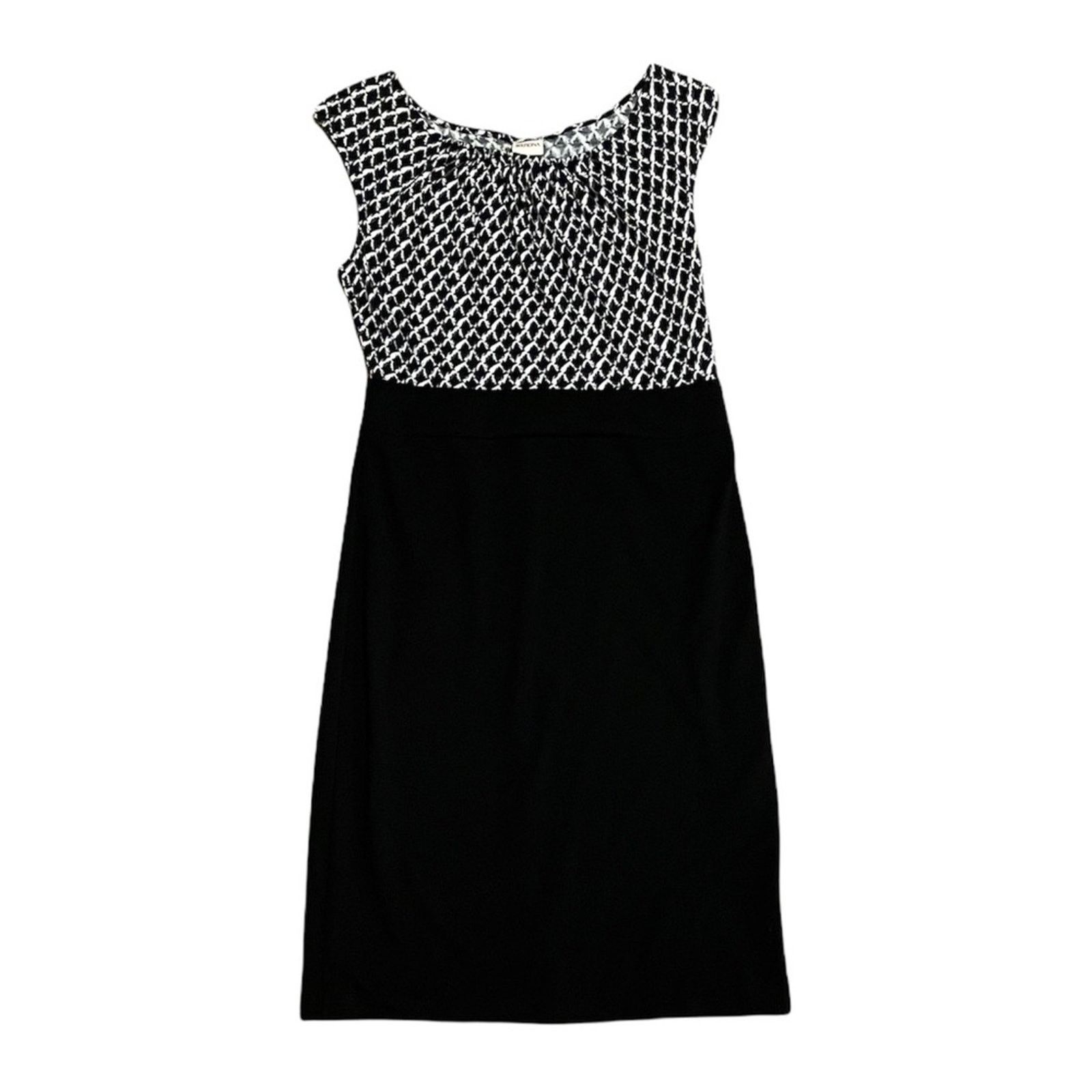 Merona NWOT Merona Houndstooth Fitted Dress Size M / US 6-8 / IT 42-44 - 2 Thumbnail