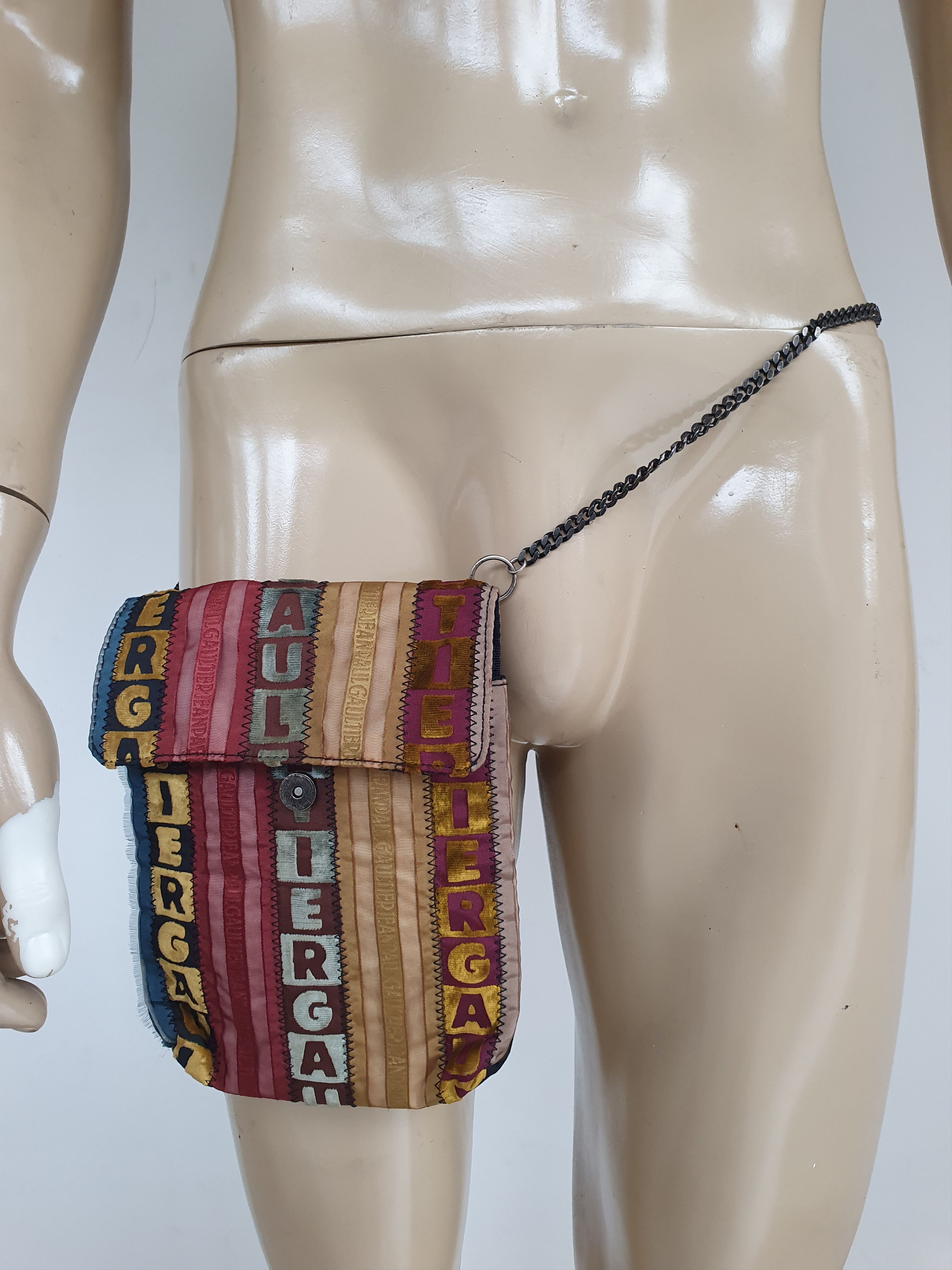 Jean Paul Gaultier 1990s Metal Chain Belt Bag Size ONE SIZE - 3 Thumbnail