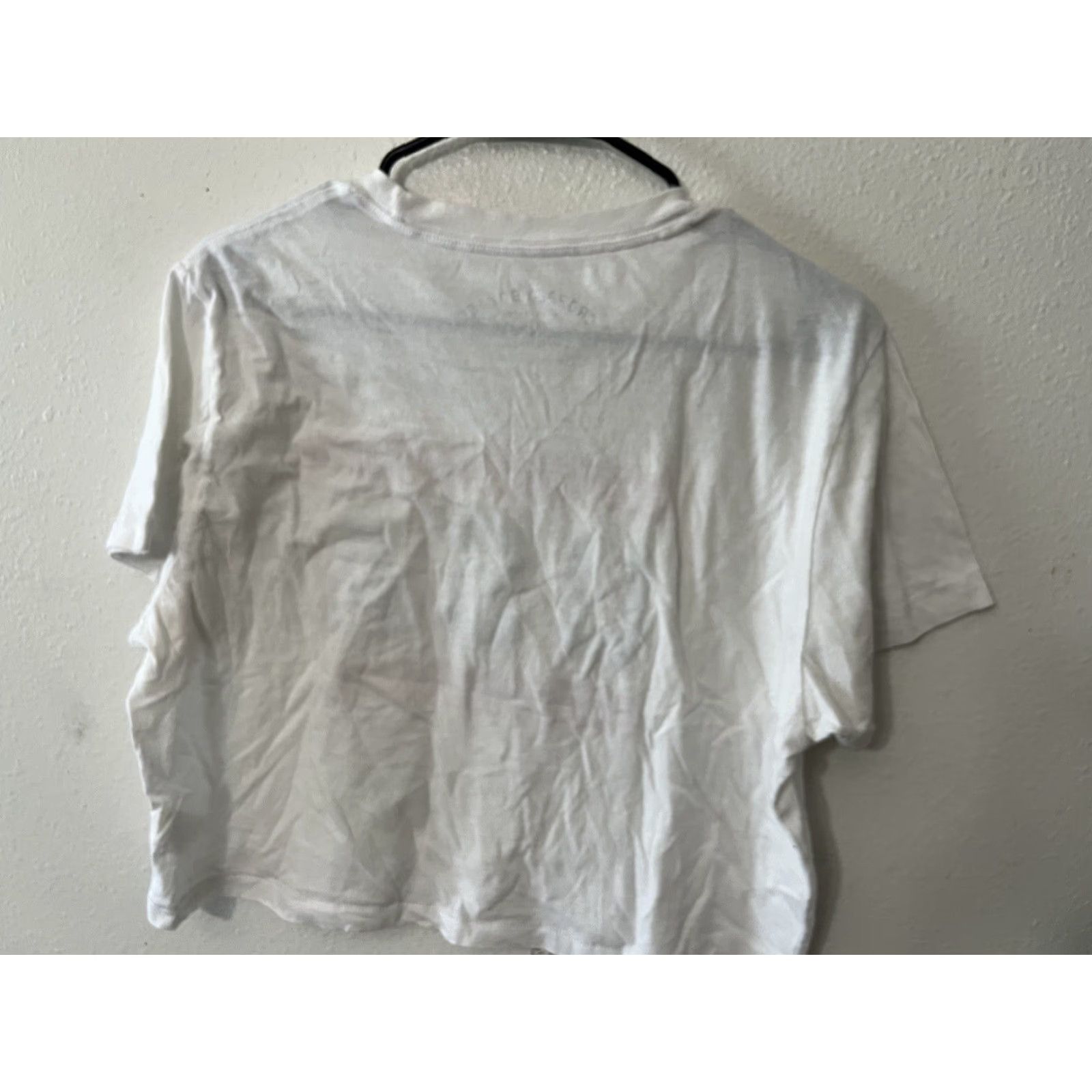 Aeropostale AeroPostale Womens White USA Cropped Boy T-Shirt Large Size L / US 10 / IT 46 - 3 Thumbnail