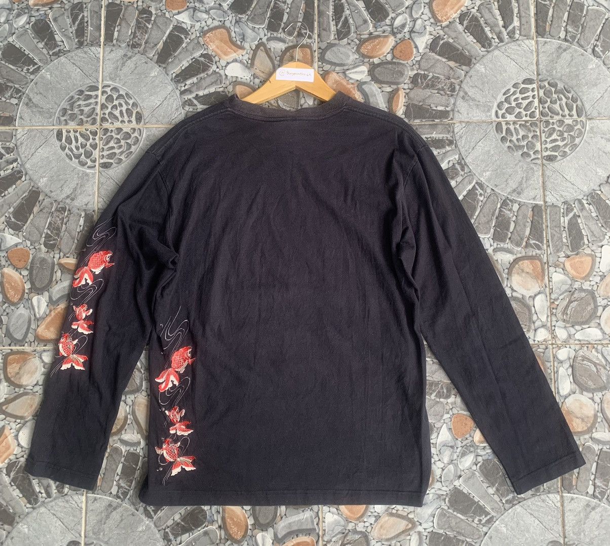 Vintage Vintage Japanese Classic Script Long Sleeve T-Shirt Size US L / EU 52-54 / 3 - 3 Thumbnail