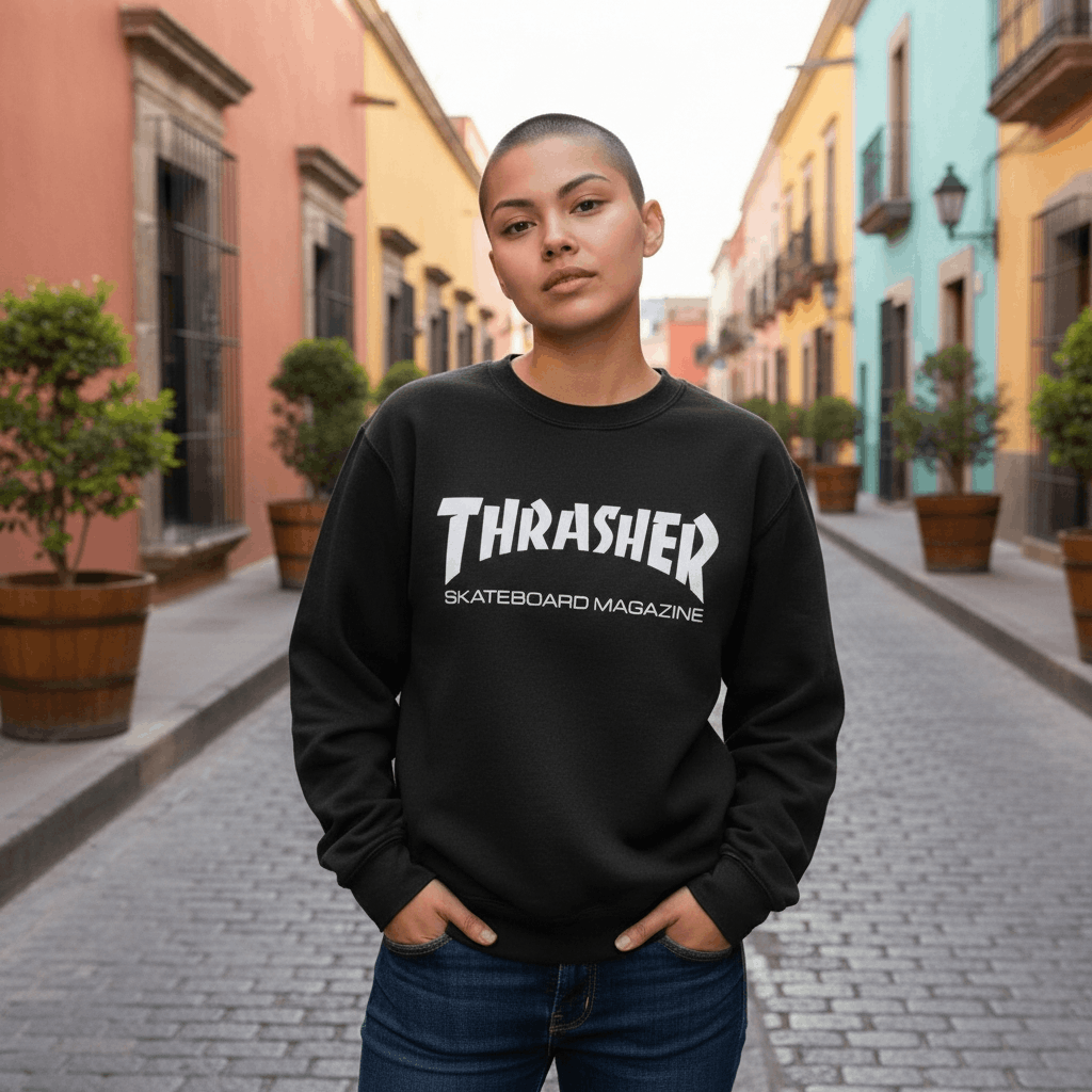Thrasher Vintage 90's TRASHER Skateboard Magazine Jumper Sweatshirt Size S / US 4 / IT 40 - 2 Thumbnail