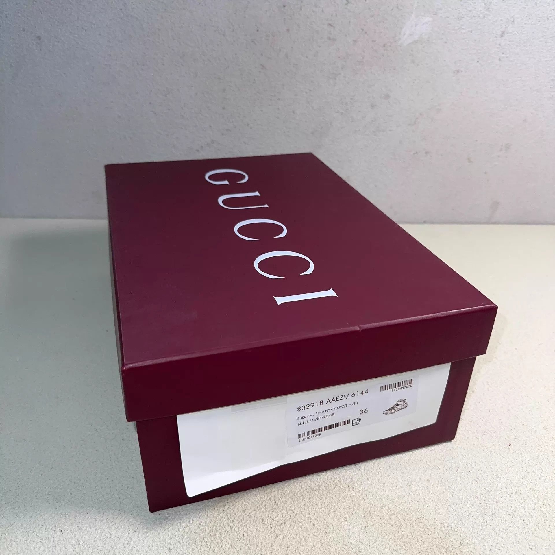 Gucci GUCCI Re-Motion Women's Wine Red Sneakers Size US 5.5 / IT 35.5 - 6 Thumbnail