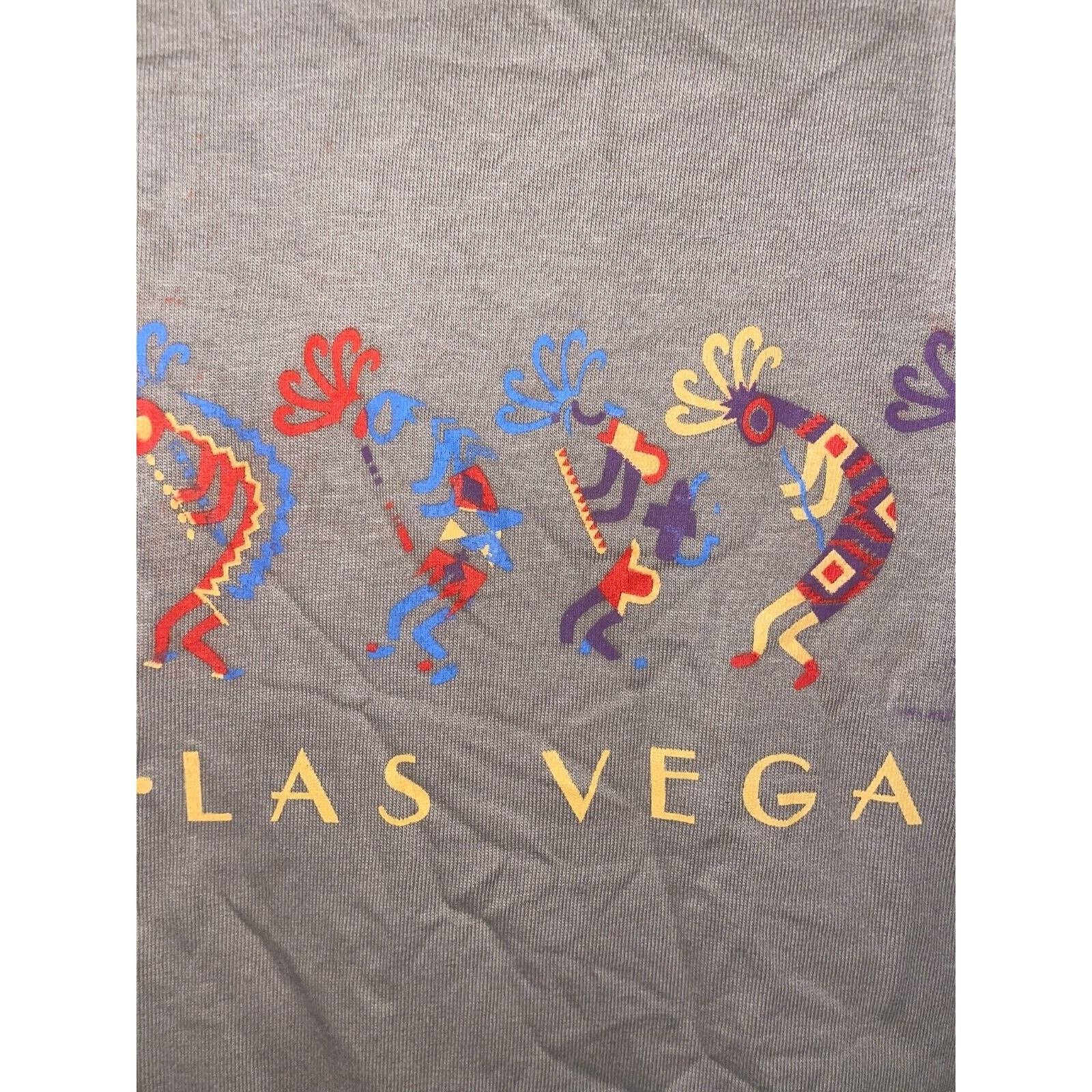Jerzees Vintage Kokopelli Shirt Las Vegas Aboriginal Dancer Tee 90s Size US L / EU 52-54 / 3 - 3 Thumbnail