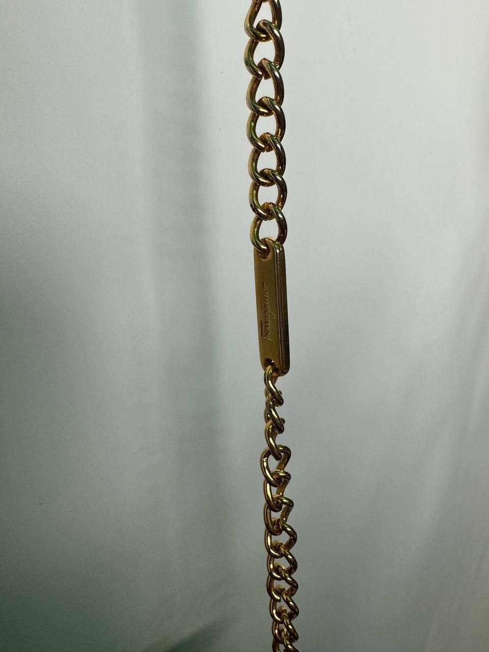 Salvatore Ferragamo Salvatore Ferragamo Logo Leather Gold Chain Bag AQ214732 Size ONE SIZE - 6 Thumbnail