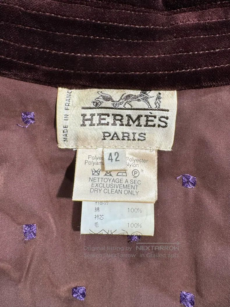 Hermes Hermes Vintage Quilted Cotton Padded Jacket with Full Embr Size S / US 4 / IT 40 - 7 Thumbnail
