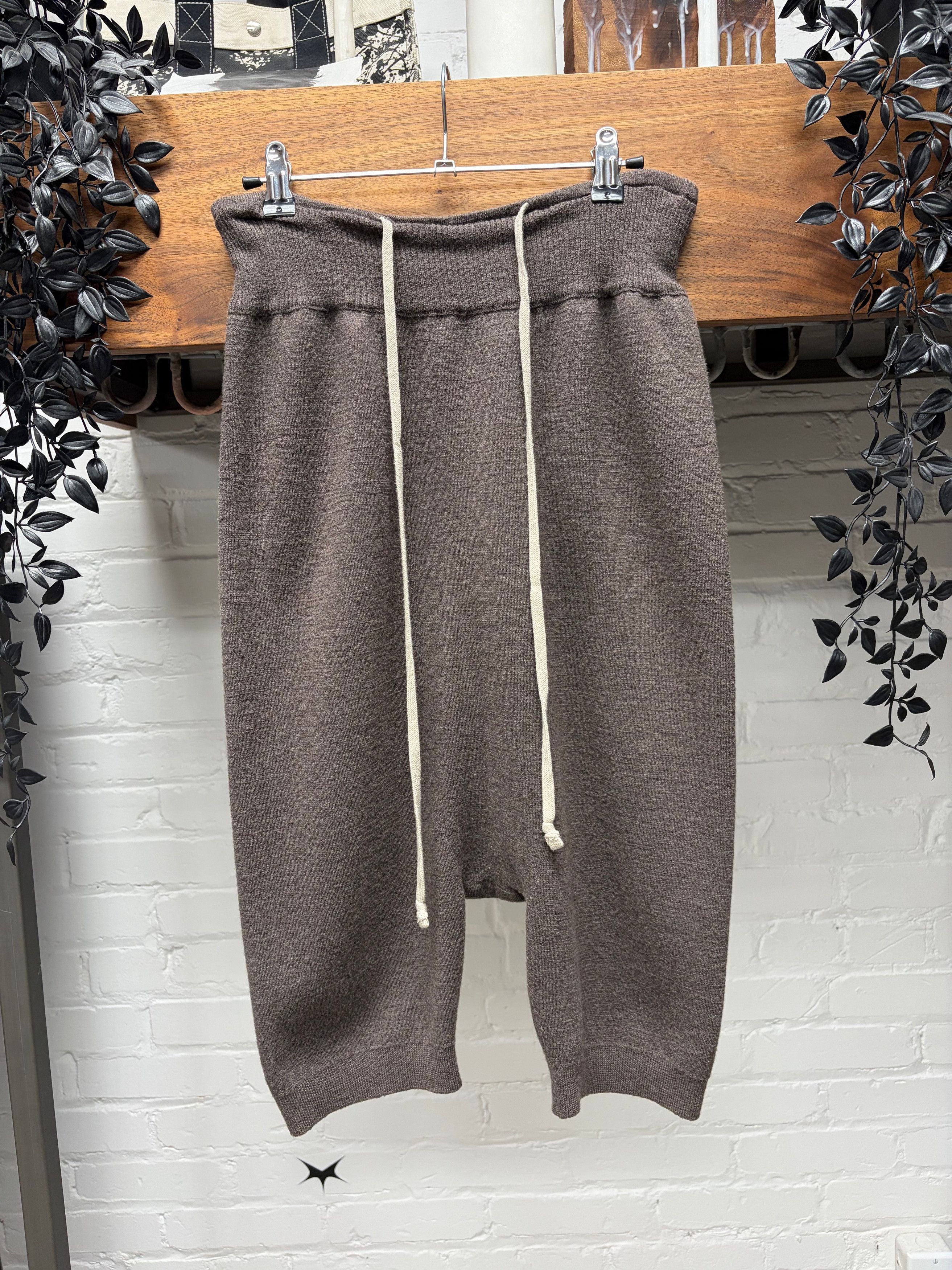 Rick Owens AW2016 Rick Owens ‘Mastadon’ Cashmere Dust Drop Crotch Shorts Size US 26 / EU 42 - 1 Thumbnail