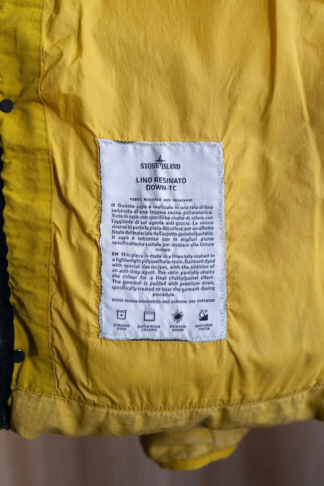 Stone Island Stone Island Lino Resinato Down-TC Yellow Sz. S Size US S / EU 44-46 / 1 - 7 Thumbnail