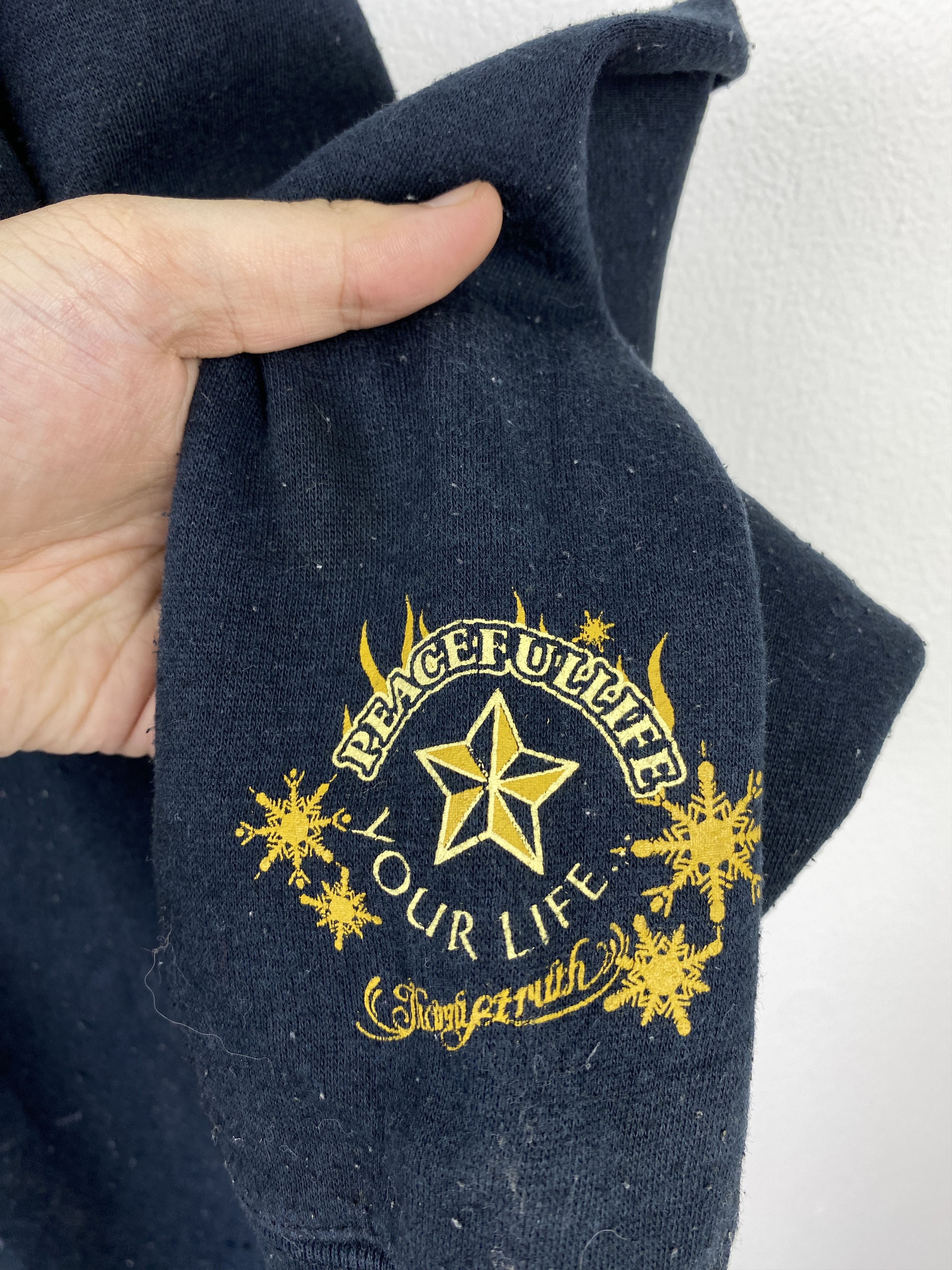 Japanese Brand Vintage United Athle Peaceful Life Japan Zipper BP0054 Size US XL / EU 56 / 4 - 8 Thumbnail