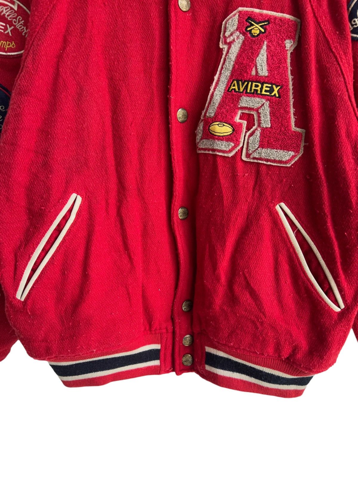 Aero Leathers × Avirex × Vintage 50s Avirex Champs Collegiate Patches Varsity Baseball Jacket Size US L / EU 52-54 / 3 - 5 Thumbnail