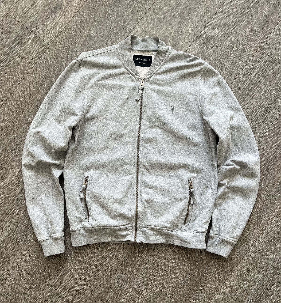 Allsaints Allsaints Sweat Bomber Jacket Size US M / EU 48-50 / 2 - 2 Thumbnail