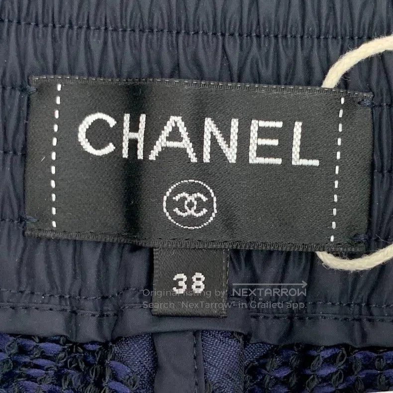 Chanel Chanel Dark blue diamond-shaped plaid casual trousers Size 25" / US 0 / IT 36 - 6 Thumbnail