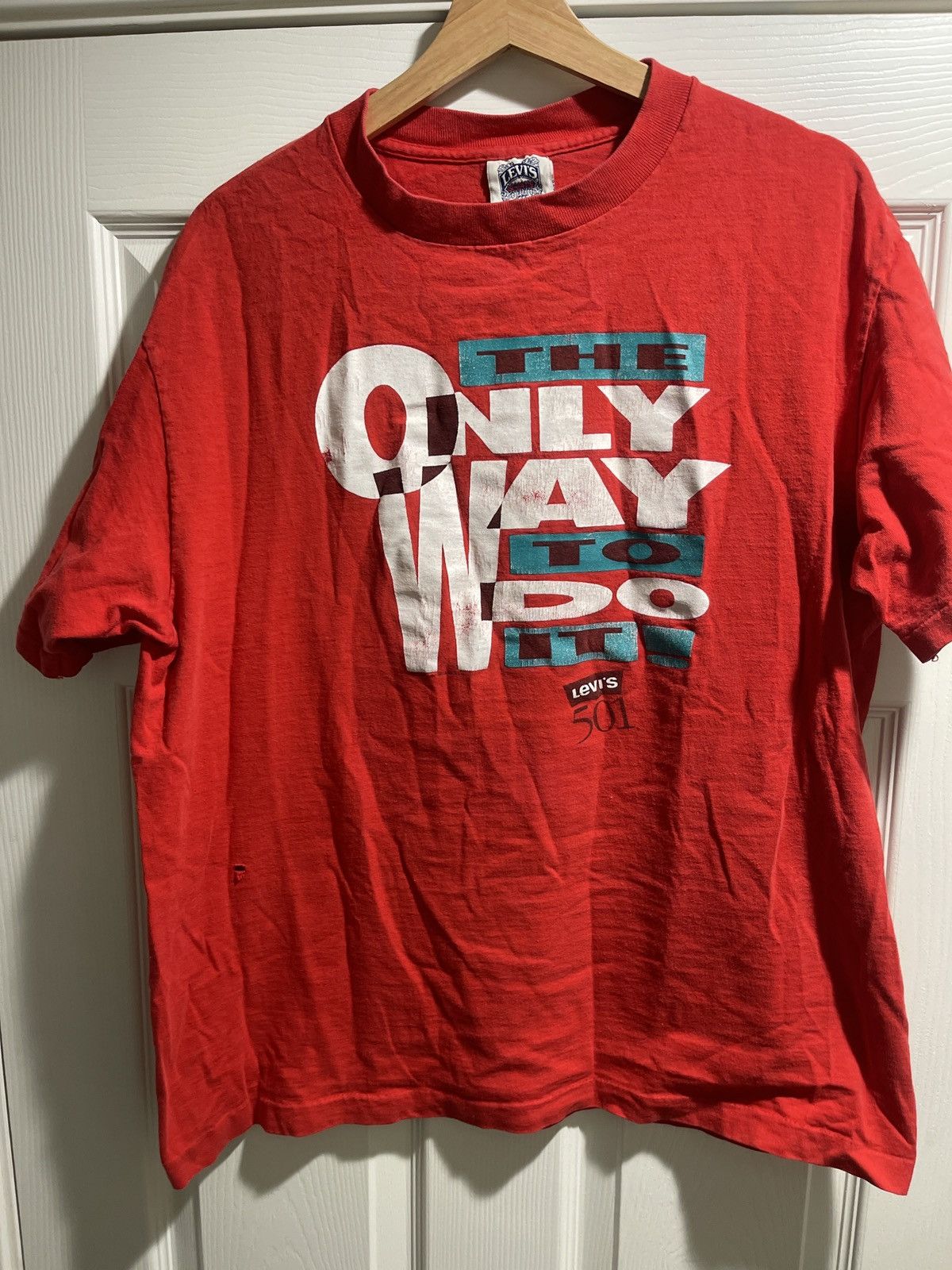 Levi's × Vintage 1991 Vintage Levi’s T-Shirt Size US L / EU 52-54 / 3 - 1 Thumbnail