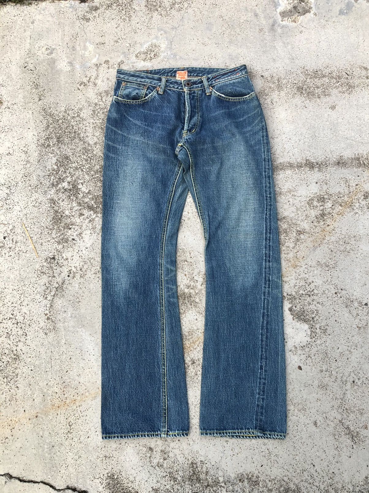 image of Flared Selvedge Denim By Kato Japan in Blue, Men's (Size 28)