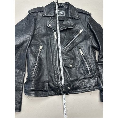 Other STAR U.S.A Double Leather - Riders Motorcycle Jacket - Men S Size US M / EU 48-50 / 2 - 16 Thumbnail