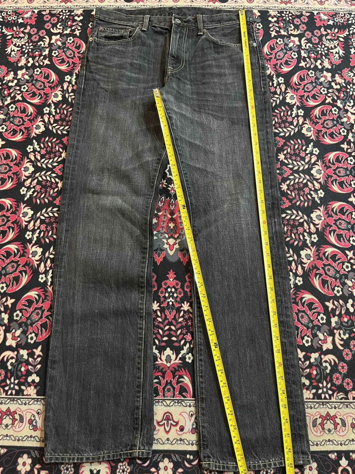 Undercover × Uniqlo Vintage Uniqlo UJ Dark Whisker Regular Fit Straight Leg Jean Size US 33 - 10 Thumbnail