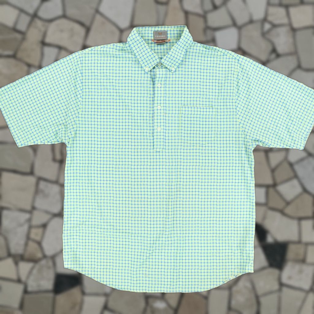 Vintage **Fennec Brookside Sport Green Men's XL Gingham Polo Shirt** User: **Fennec Brookside Sport Green Men's XL Gingham Polo Shirt** Size US XL / EU 56 / 4 - 1 Thumbnail