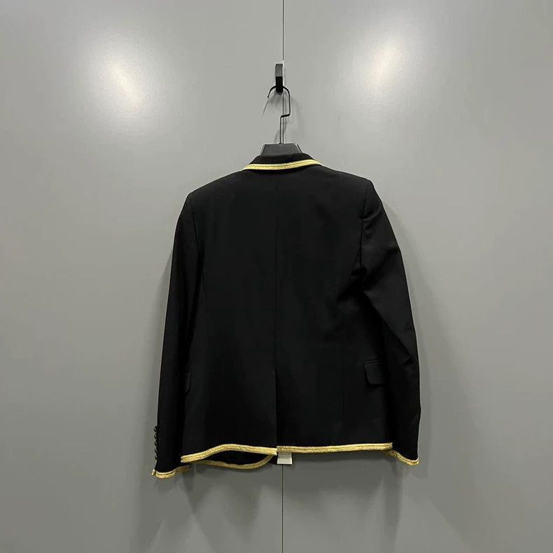 Other Saint Laurent Gold Embroidered Court Blazer- Size US M / EU 48-50 / 2 - 2 Thumbnail