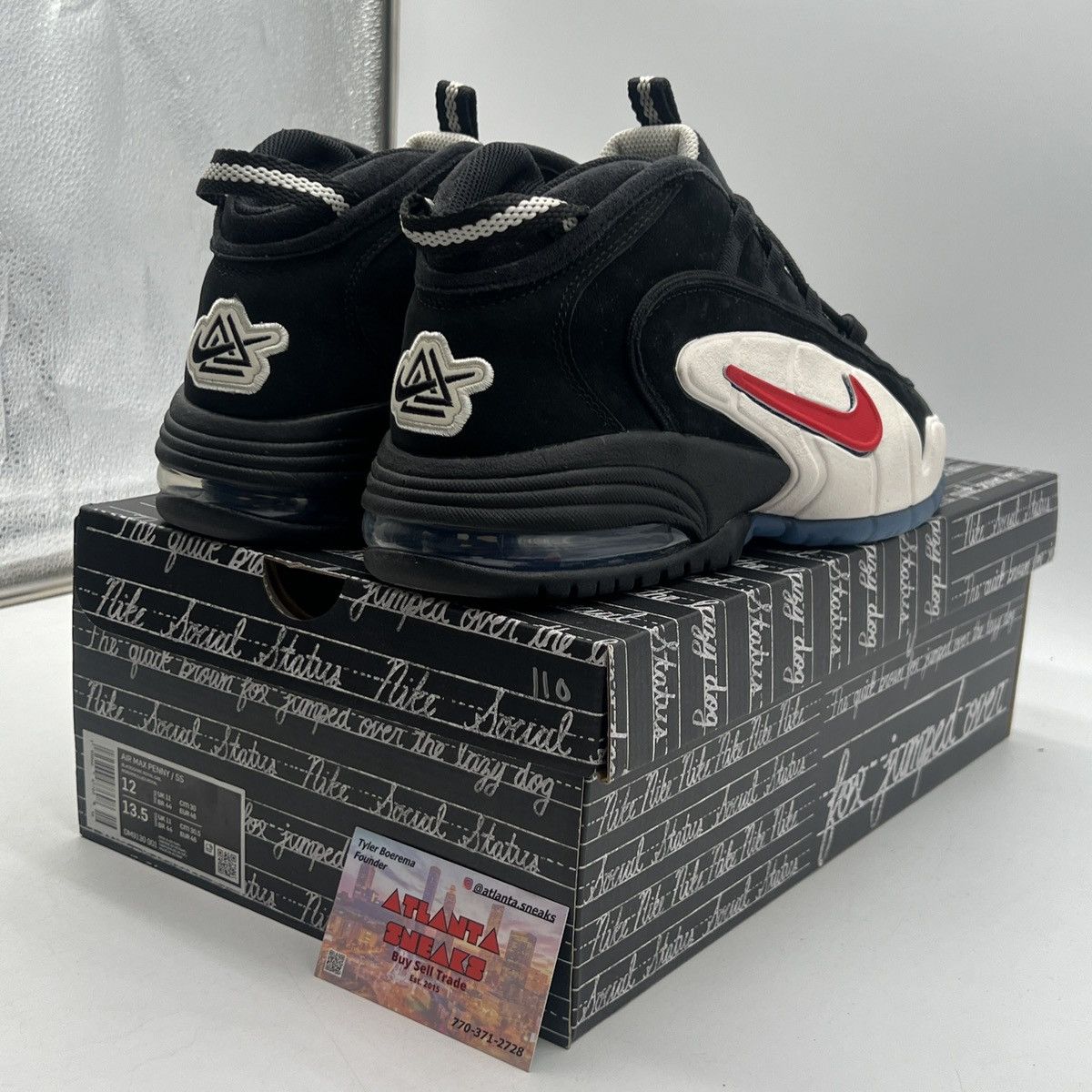 Nike Social status x air Penny 1 recess black Size US 12 / EU 45 - 5 Thumbnail