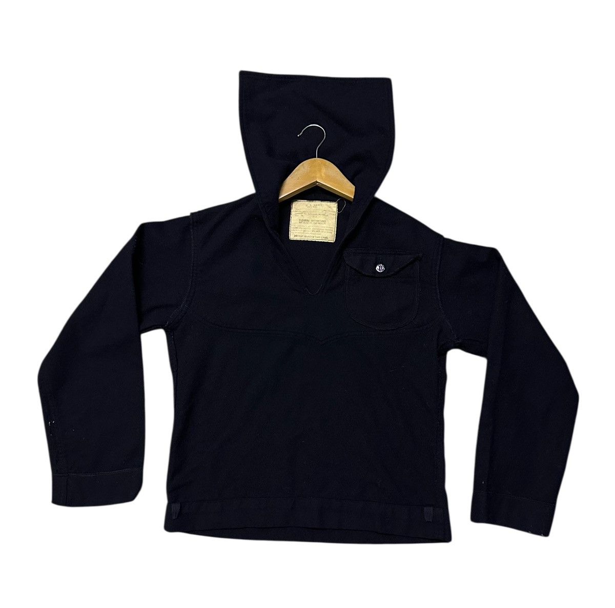 Vintage Vintage 70s US navy wool uniform pullover jacket Size US S / EU 44-46 / 1 - 1 Thumbnail