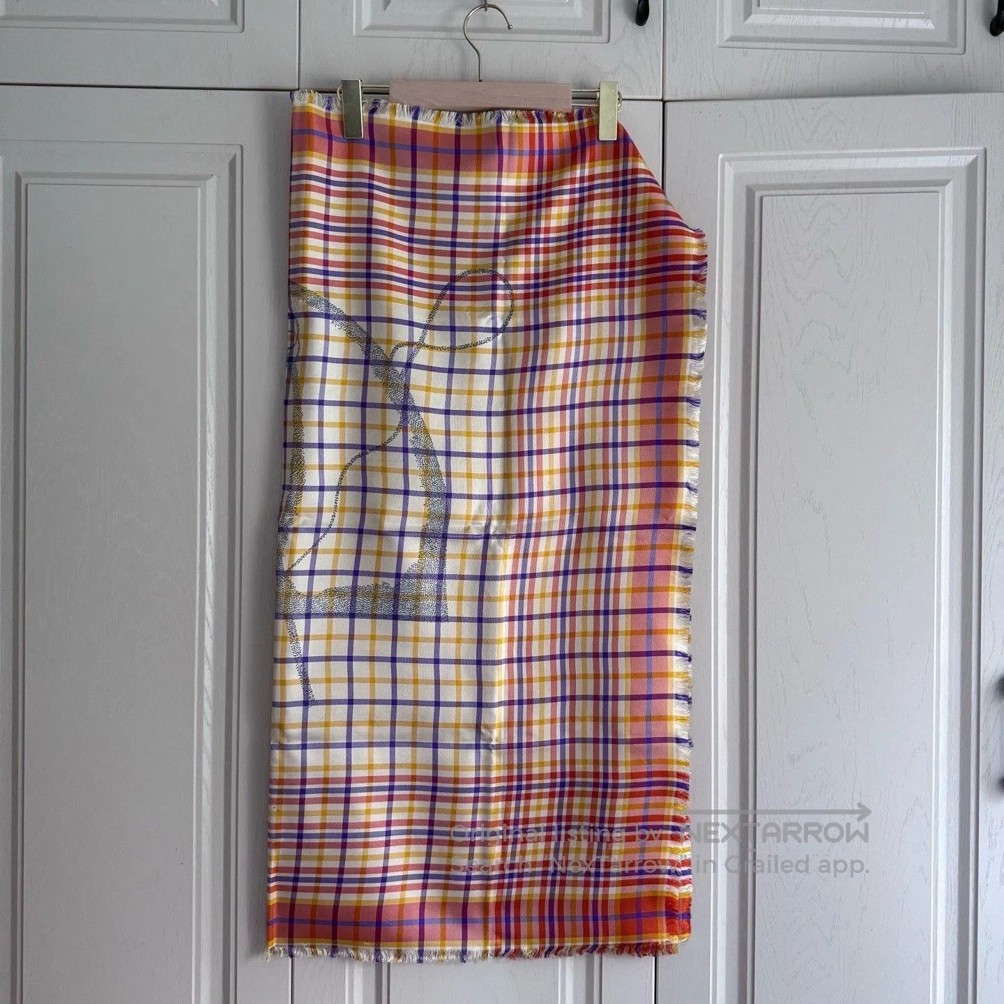 Hermes Hermès Silk Scarf with Horse Print. Size ONE SIZE - 2 Thumbnail