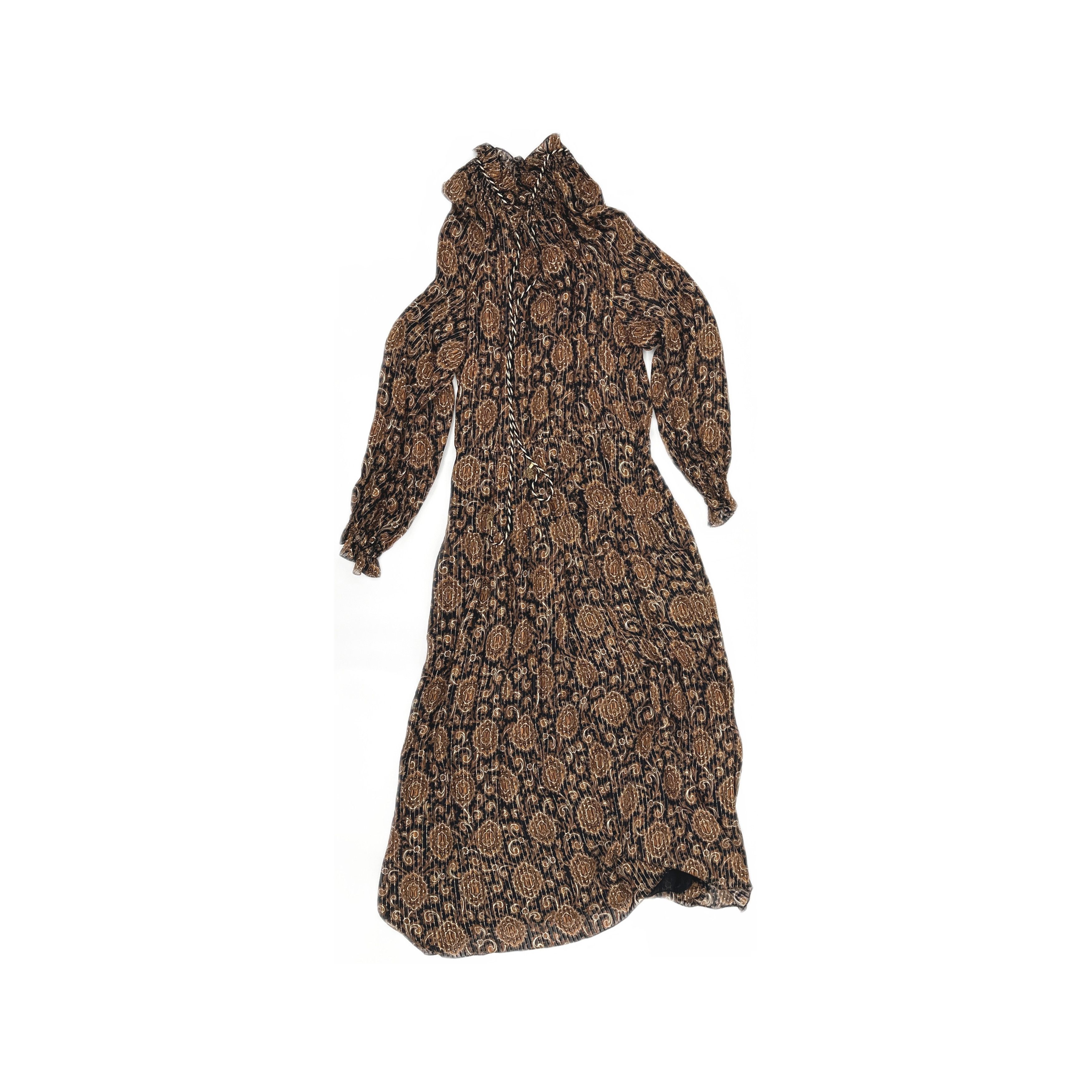 Celine CELINE Printed Silk Midi Dress Size 36 Size XS / US 0-2 / IT 36-38 - 1 Thumbnail