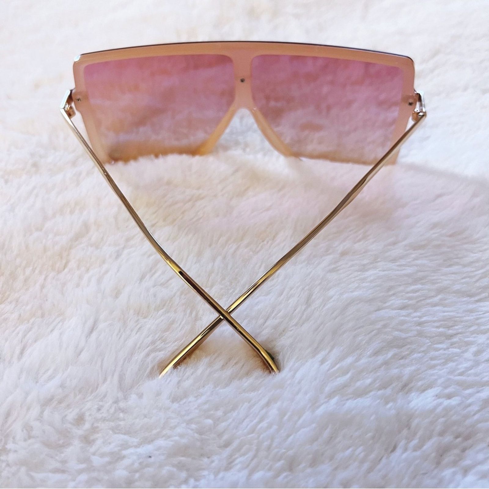 Other Ariel Pink Rectangle Full Frame Sunglasses Size ONE SIZE - 9 Thumbnail
