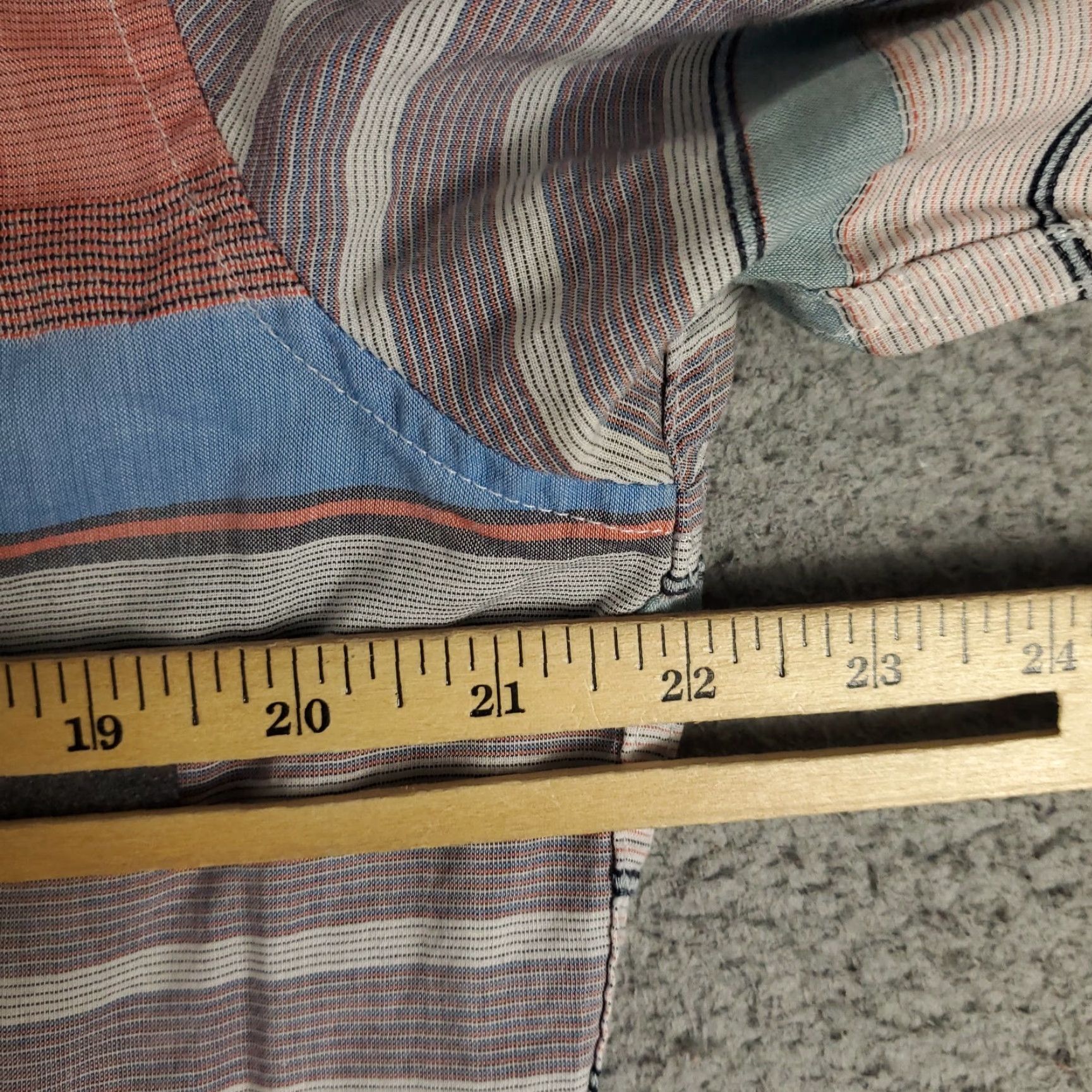 Original Penguin Original Penguin Shirt Mens L Red Striped Button-Up Short Sleeve, Cotton, Casual/Workwear, Modern Preppy, Classic Size US L / EU 52-54 / 3 - 5 Thumbnail