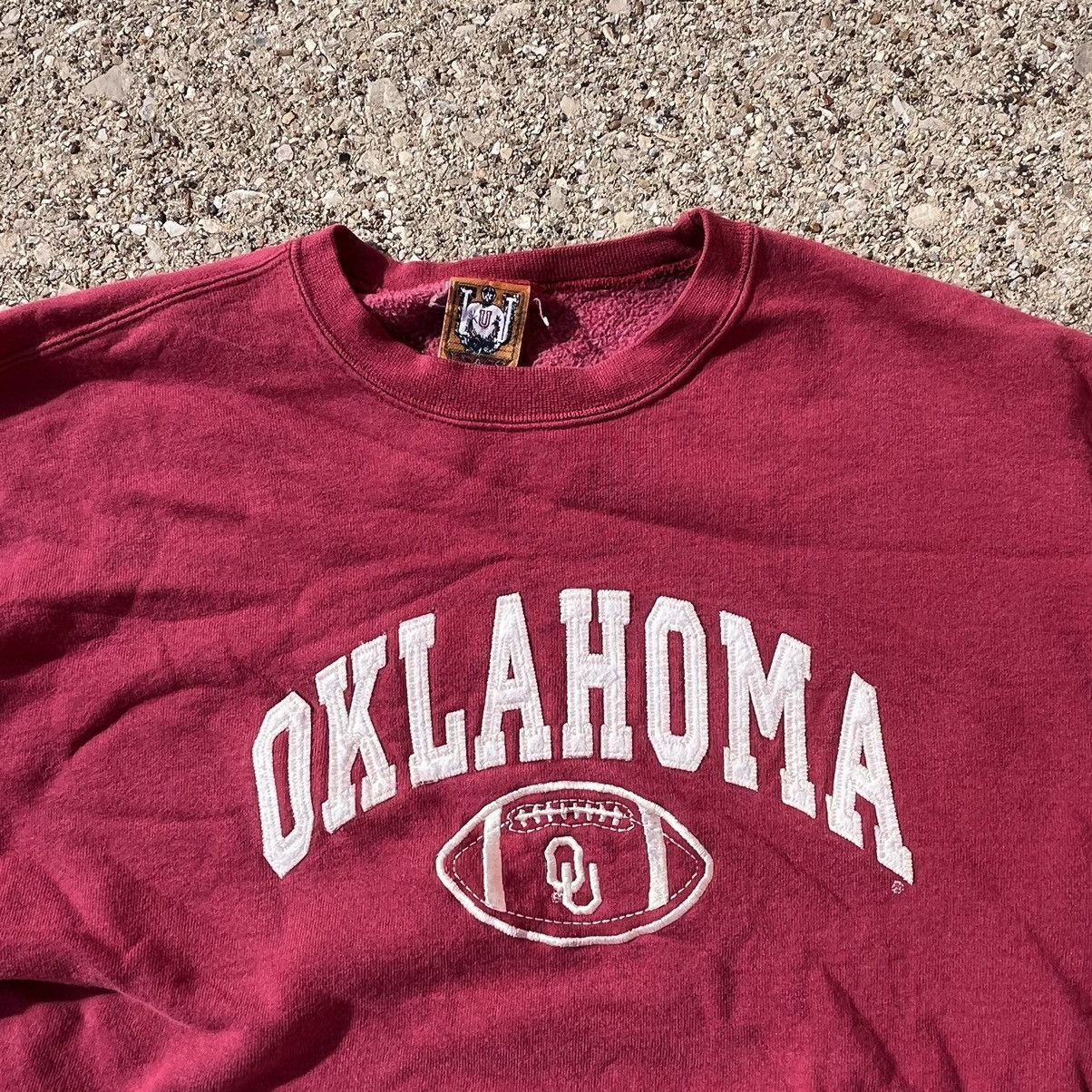 Vintage 90s Causal Oklahoma Sooners Crewneck Size US L / EU 52-54 / 3 - 2 Thumbnail