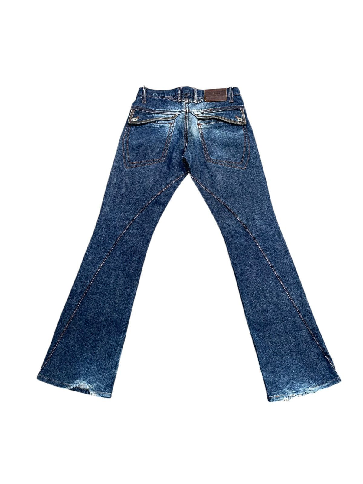 Japanese Brand × Morgan Homme Morgan are Toi Homme Flare Jeans Size US 31 - 7 Thumbnail