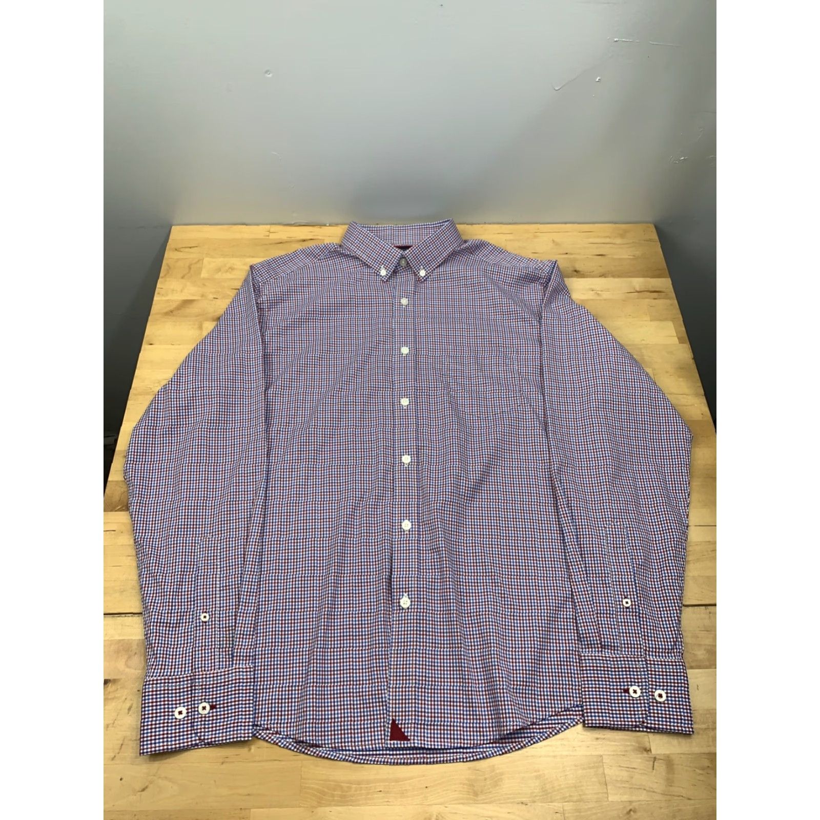 UNTUCKit UNTUCKit Lorimar Plaid Button-Up Shirt L Long Sleeve Casual Red Mens Button-Up Size US L / EU 52-54 / 3 - 2 Thumbnail