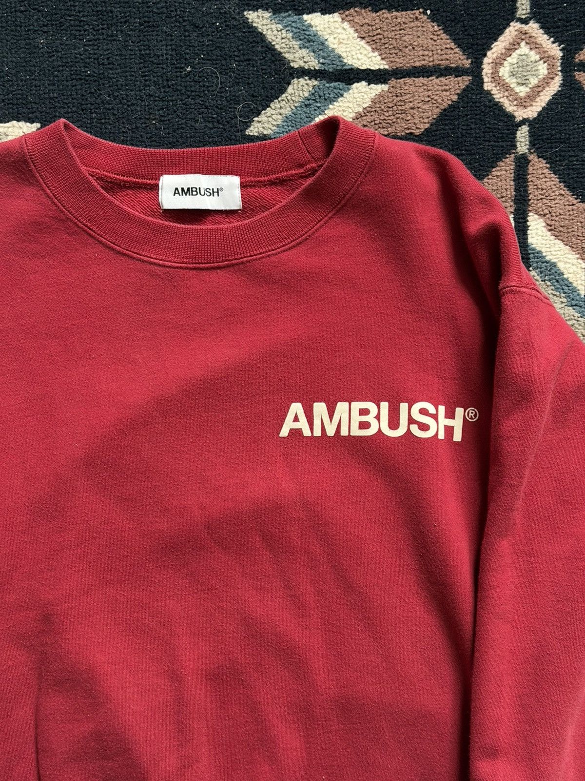 Ambush Design Ambush SSENSE Exclusive Red Nobo Sweatshirt Size US L / EU 52-54 / 3 - 4 Thumbnail