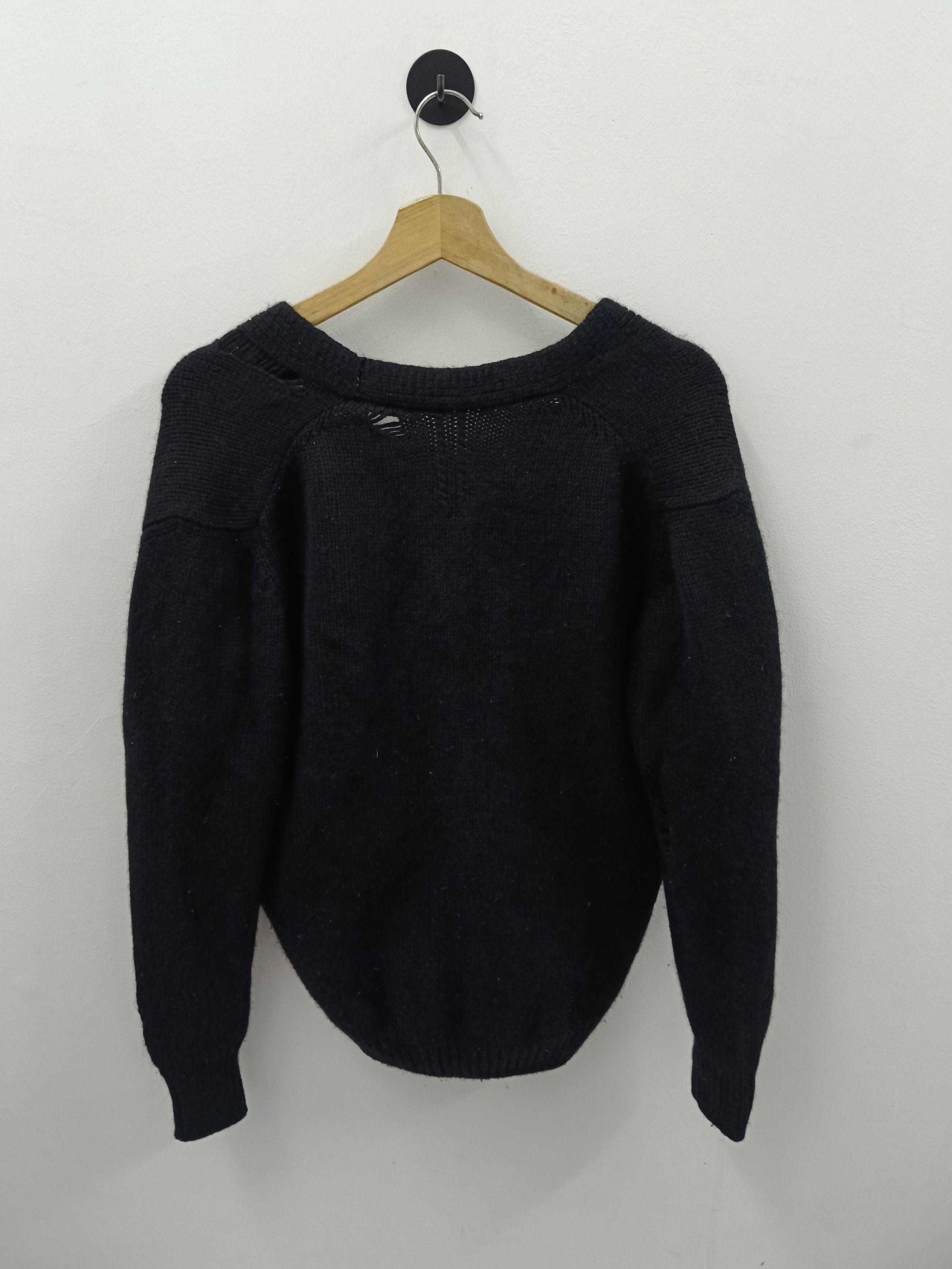 Saint Laurent Paris Hedi Slimane Saint Laurent Paris FW16 Black Knit Sweater Size XS / US 0-2 / IT 36-38 - 3 Thumbnail