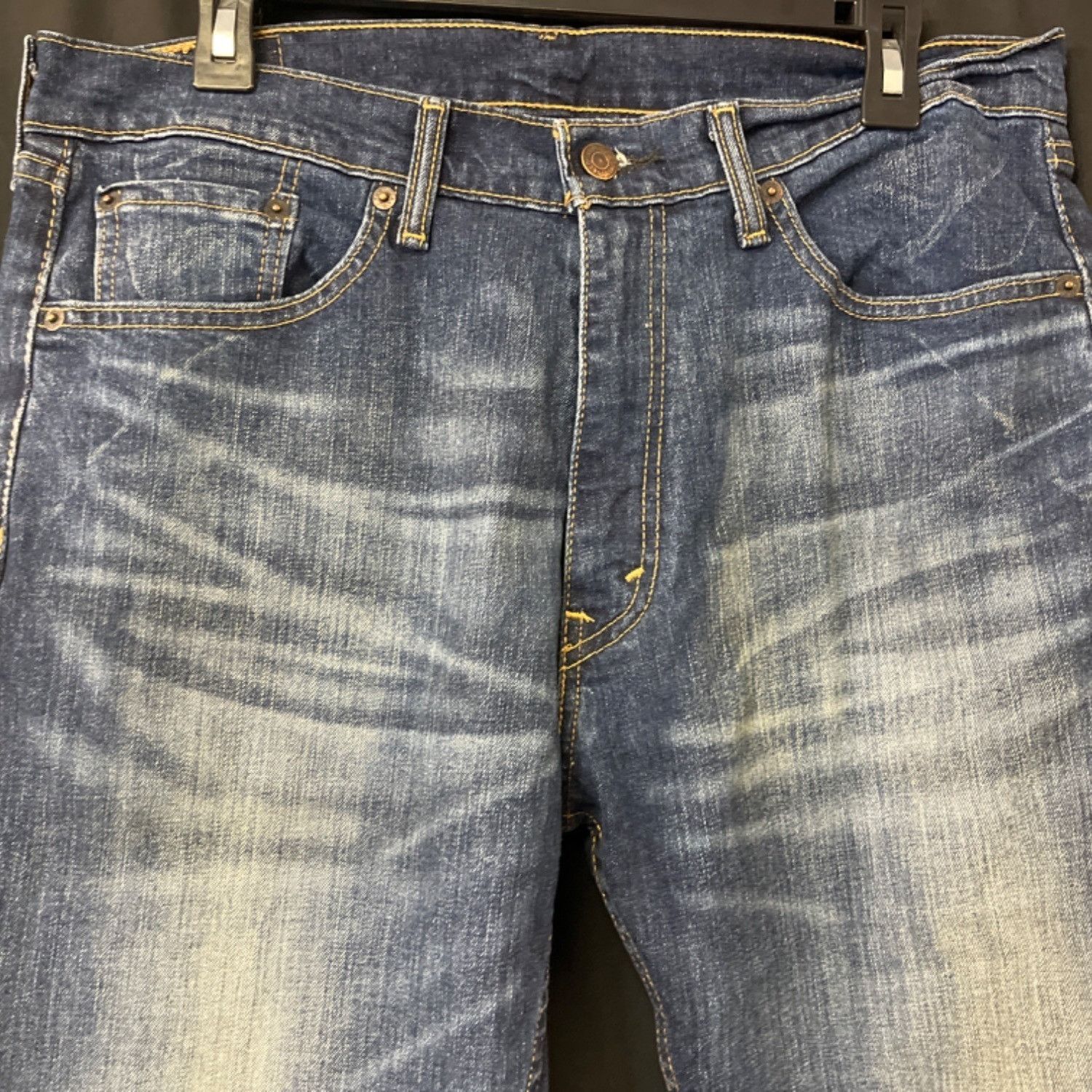 Levi's Levi's 505 Men's Blue Jeans/Straight Leg 33x32 SKU 4062 Size US 33 - 2 Thumbnail