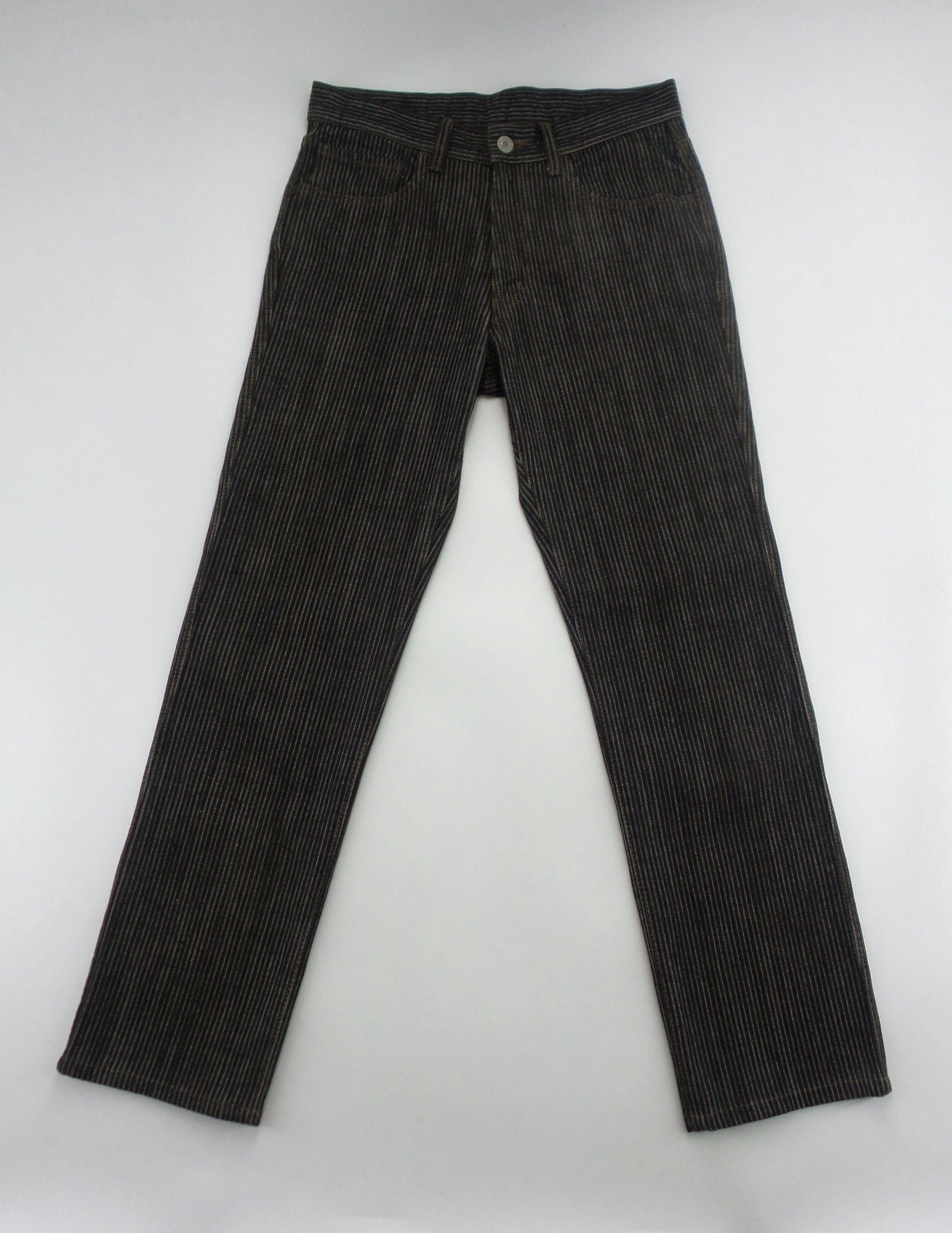 Japanese Brand Journal Standard Hickory Design Jeans W14.5xL38.5 Size US 29 - 1 Thumbnail