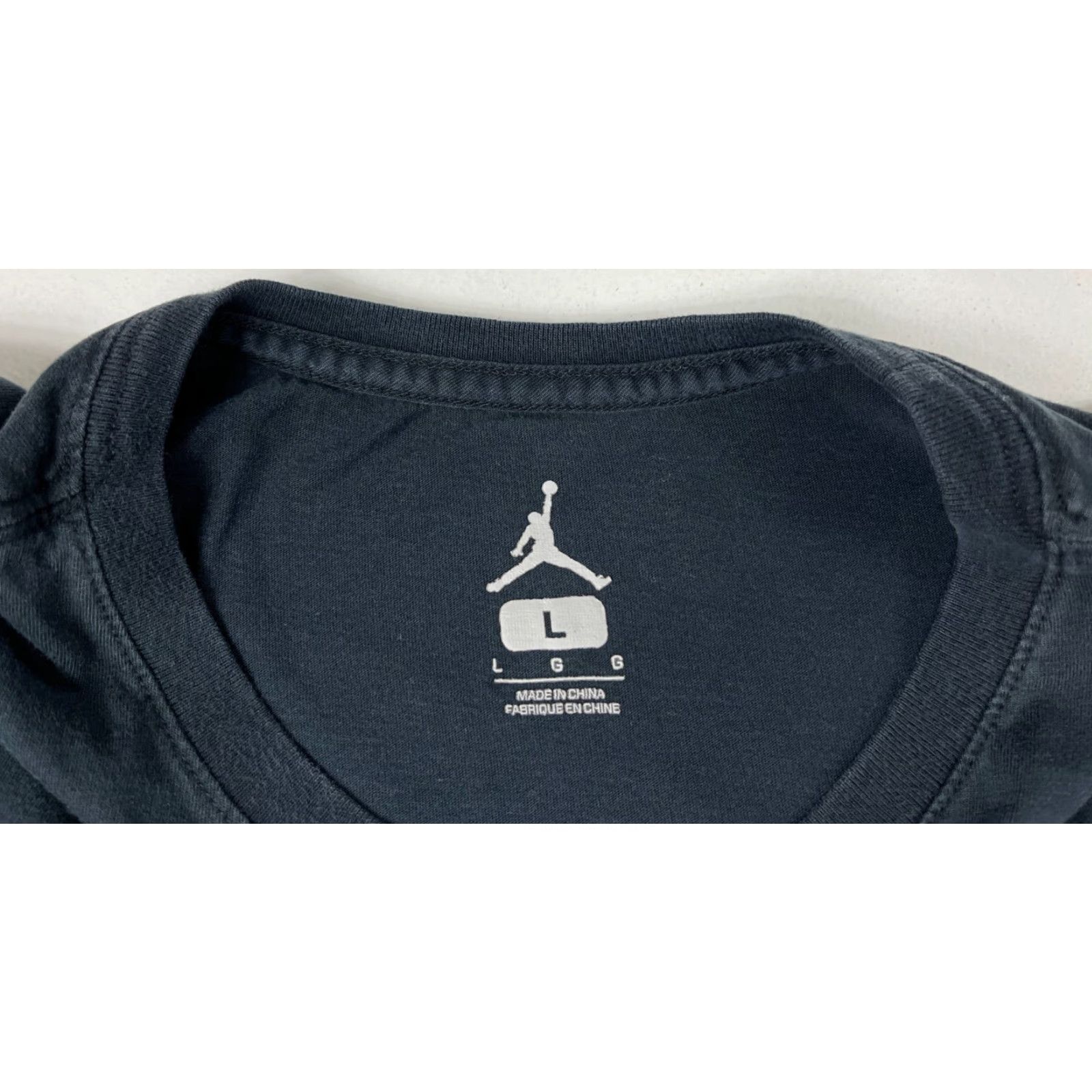 Jordan Brand Nike Jordan Men's T-Shirt - Greatest On Earth - Crew Neck Short Sleeve - Size L - Black - 2016 Release Size US L / EU 52-54 / 3 - 6 Thumbnail