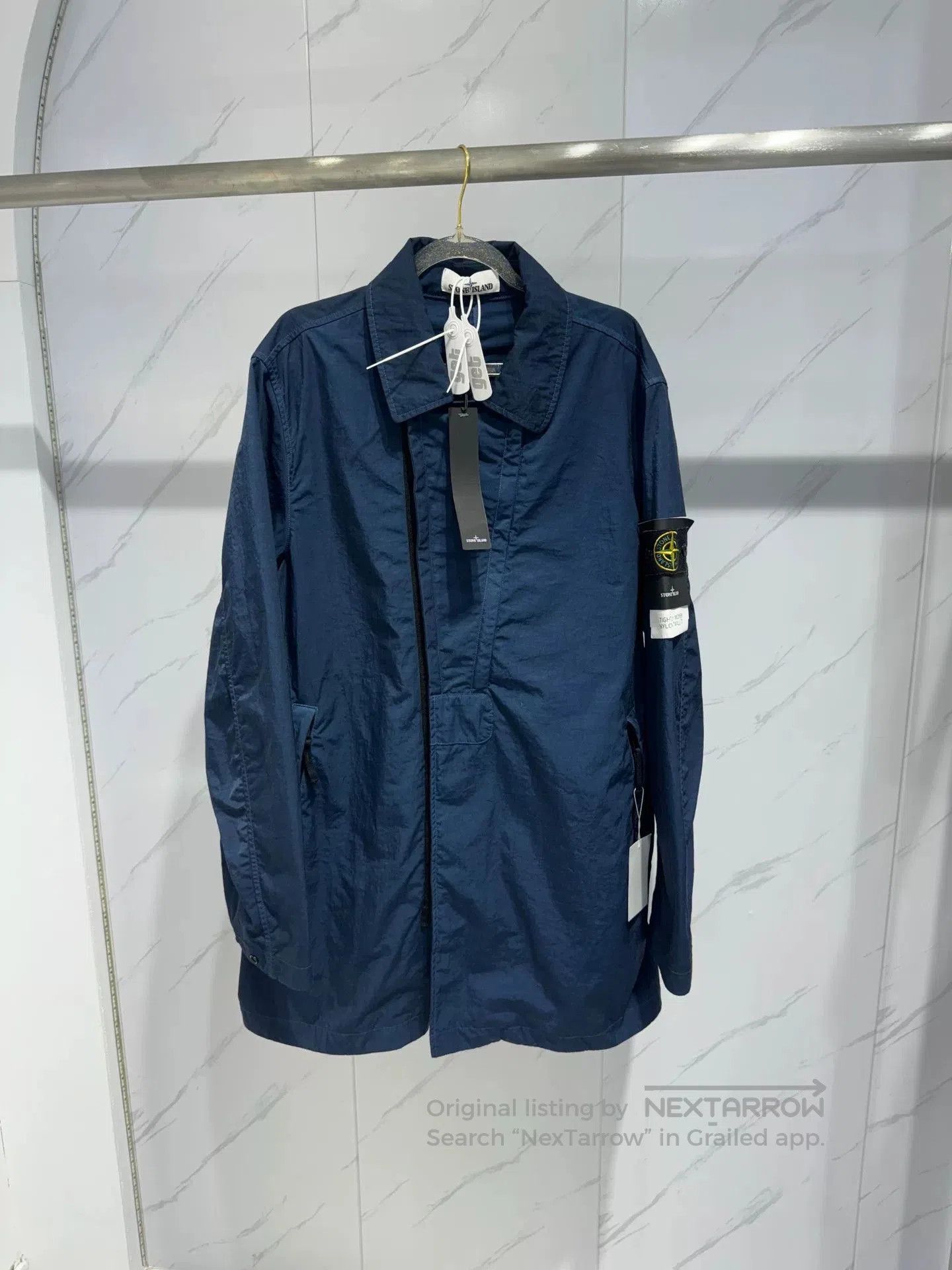 Stone Island Stone Island Diagonal Zip Nylon Jacket. Size US M / EU 48-50 / 2 - 1 Thumbnail