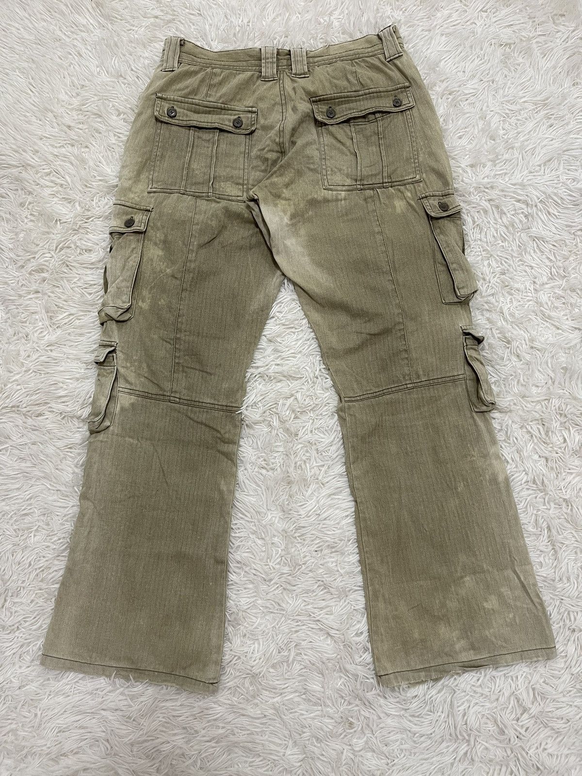 Japanese Brand × semanticdesign Distressed Semantic Design Bleached Flared Leg Pants Size US 32 / EU 48 - 9 Thumbnail