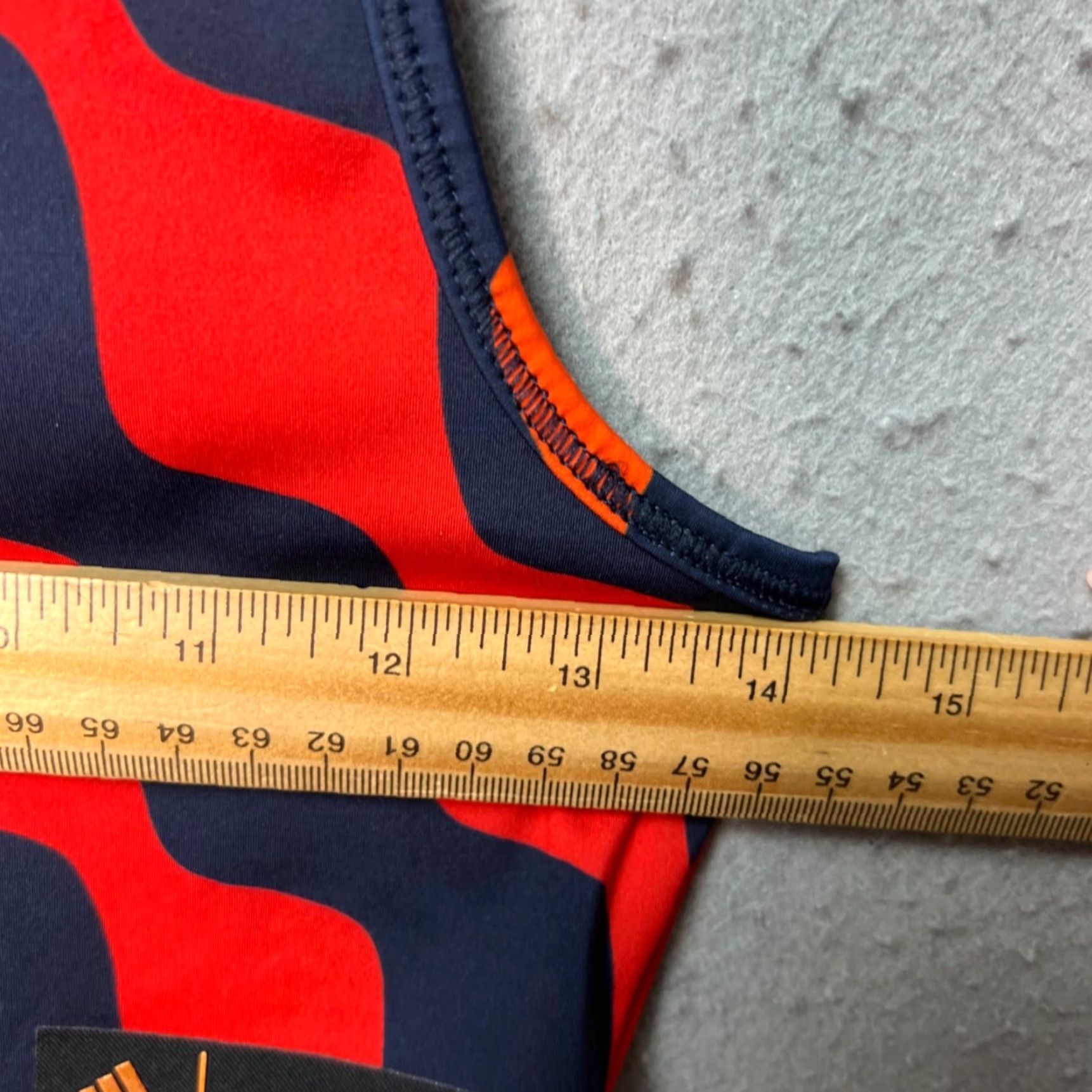 Adidas Adidas x Marimekko Womens Small Crop Top Tank Red Navy Wavy Pattern Athletic Shirt Cropped Summer Activewear Womens XS/S? Size S / US 4 / IT 40 - 5 Thumbnail