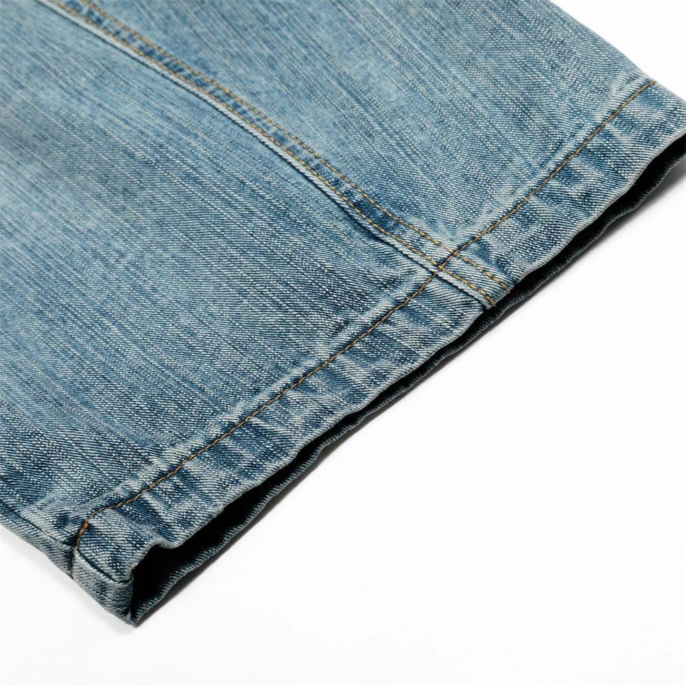 Vintage Men's retro loose wide-leg punk patchwork scimitar jeans Size US 34 / EU 50 - 6 Thumbnail