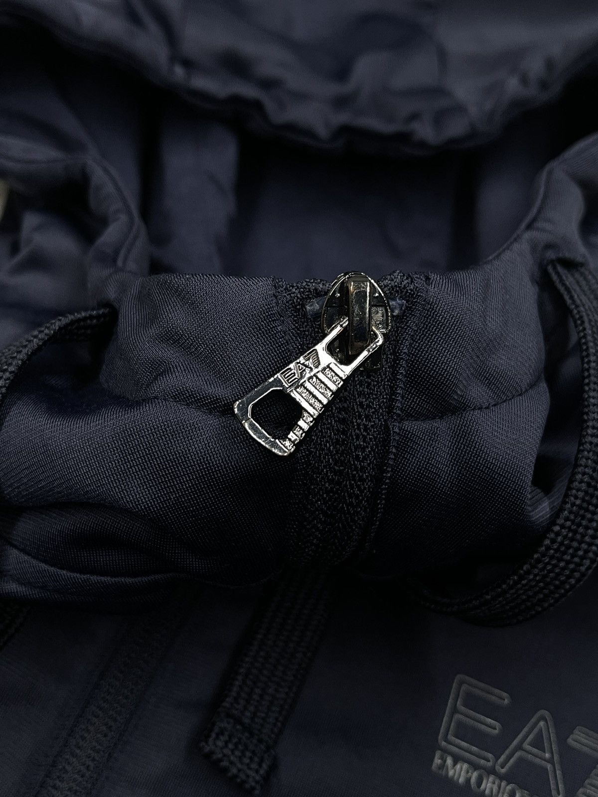 Armani Exchange × Emporio Armani × Giorgio Armani Mens Emporio Armani Zip Hoodie Navy Lampas Size L Size US L / EU 52-54 / 3 - 8 Thumbnail