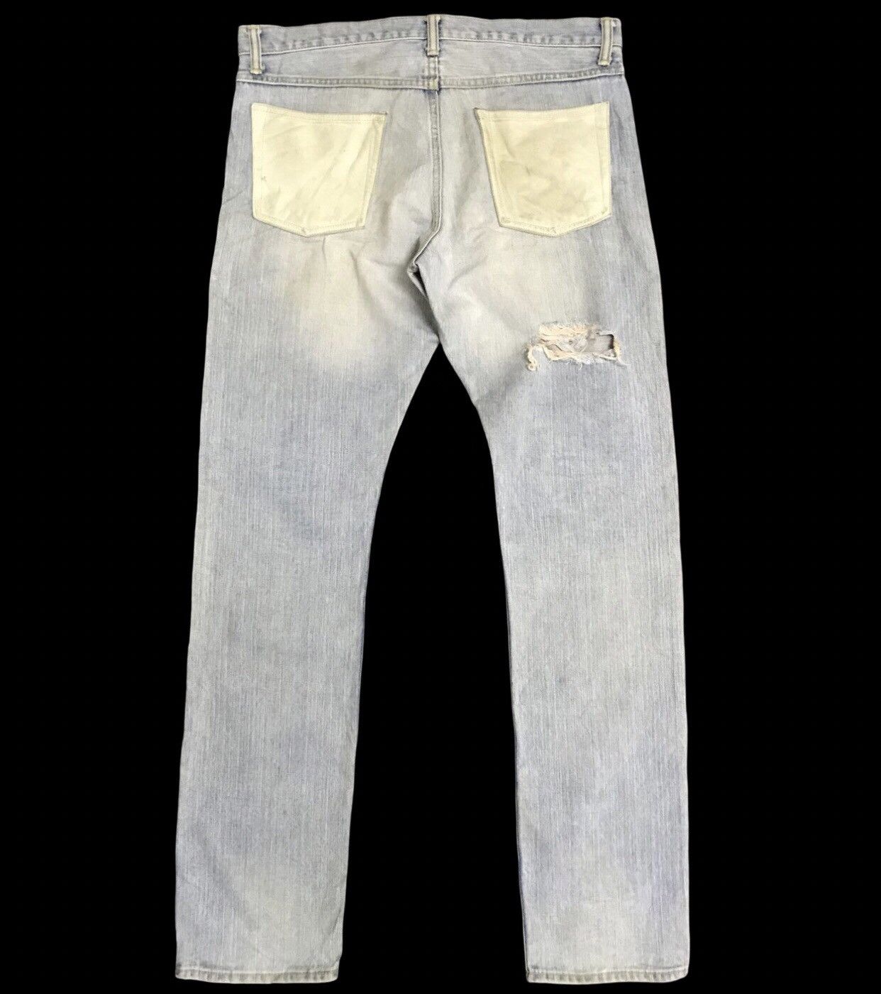 Japanese Brand D148 FOOUN PURPLE RIM Rare Selvedge Distressed Jeans Size US 36 / EU 52 - 2 Thumbnail