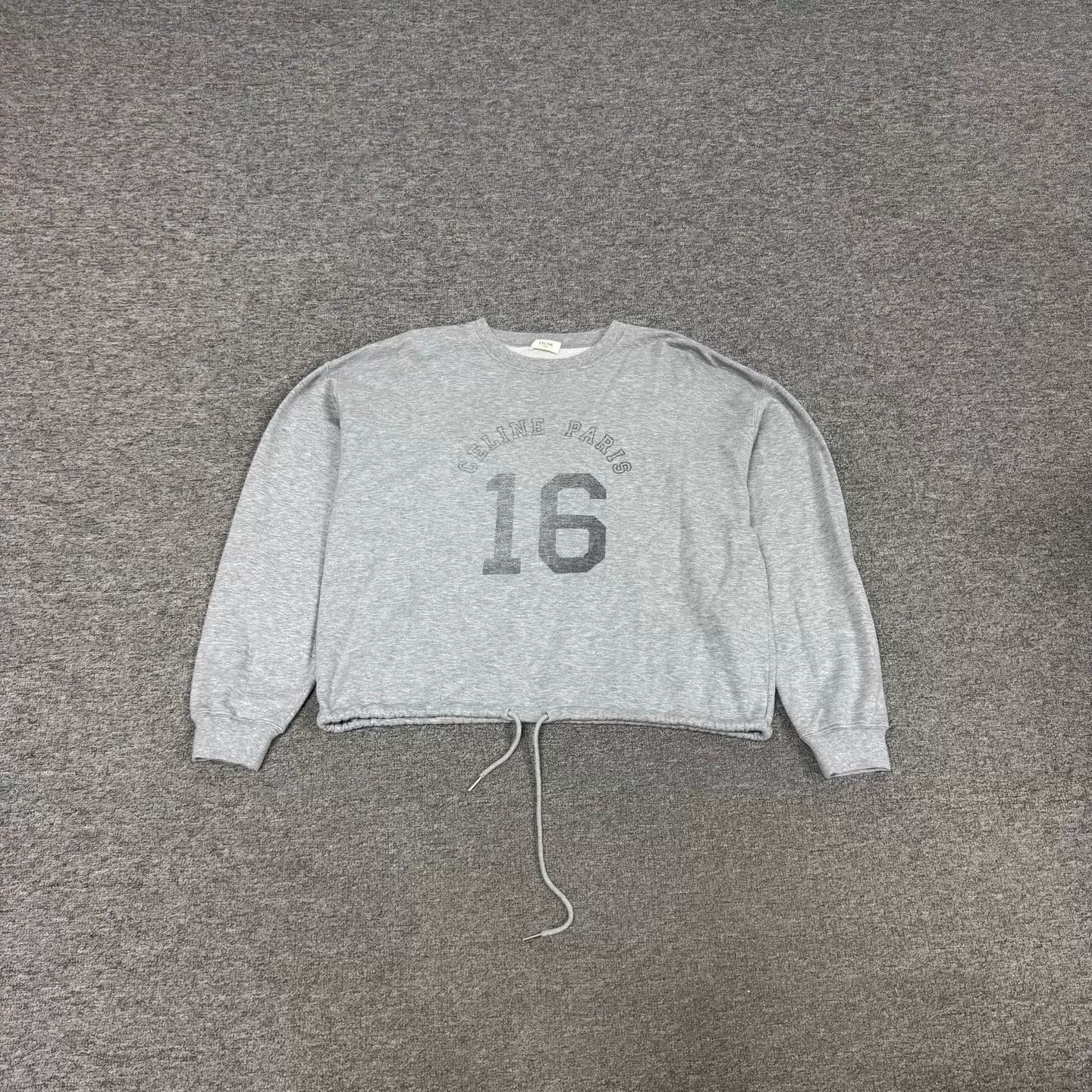 Celine Celine 16-Print Gray Short String Hoodie L Mint Size US L / EU 52-54 / 3 - 1 Thumbnail