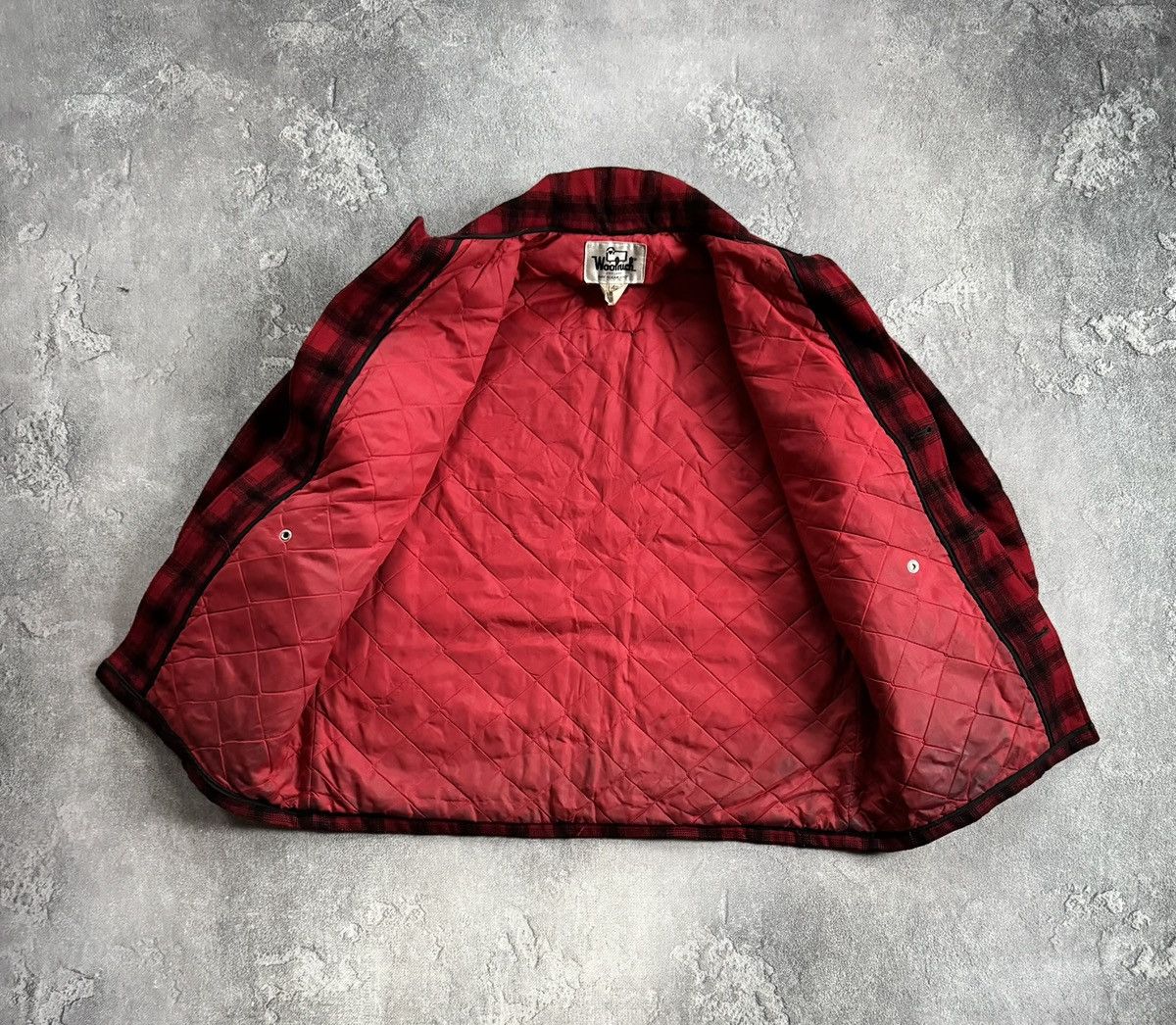 Woolrich Woolen Mills Woolrich 44size Plaid Buffalo Flannel Jacket Coat 80s 90s Size US XL / EU 56 / 4 - 10 Thumbnail