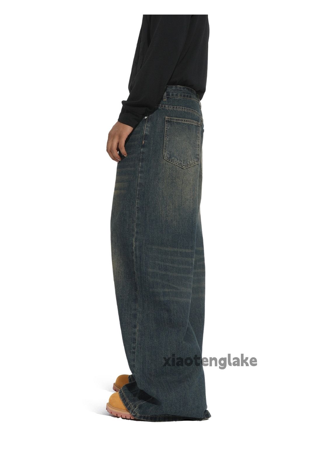 Jean xz vintage washed faded cleanfit yuppie bootcut jeans Size US 31 - 2 Thumbnail