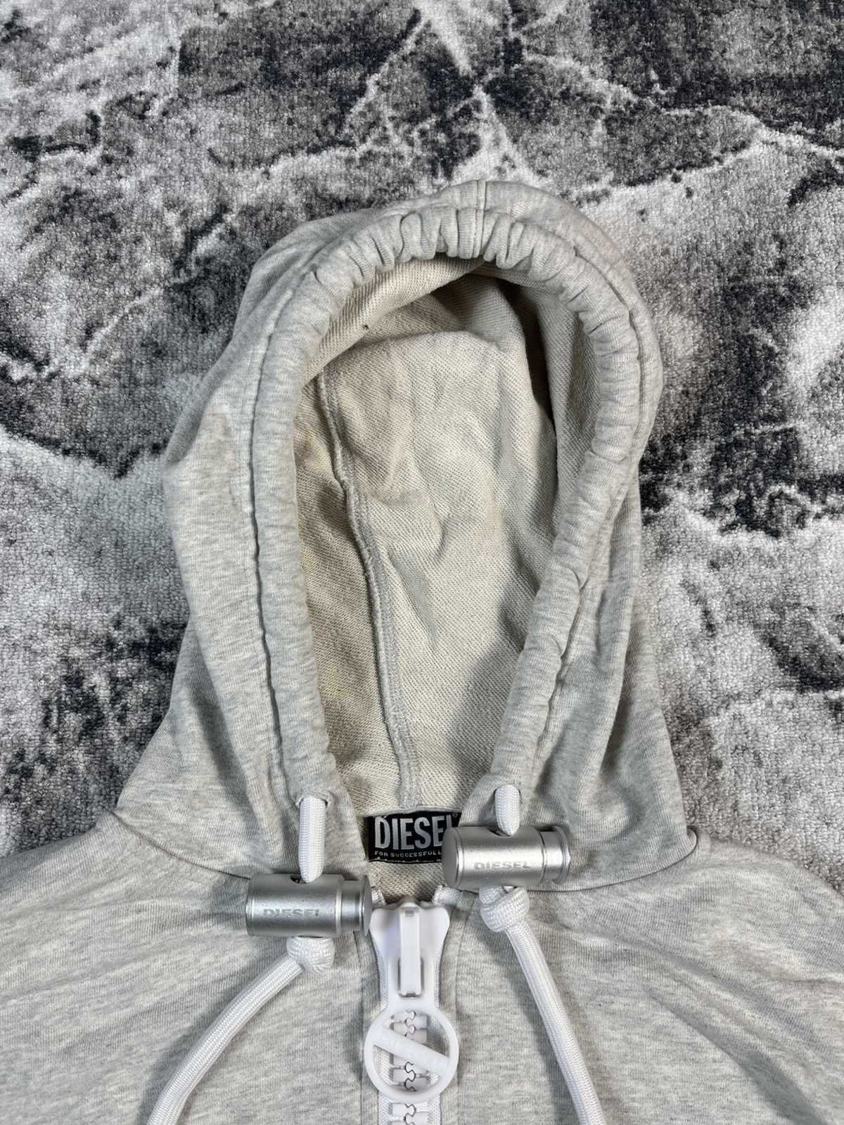 Diesel Diesel Cropped Half Zip Hoodie Big Hardware Size S / US 4 / IT 40 - 7 Thumbnail