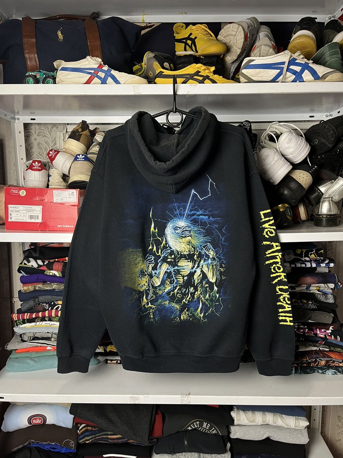 Iron Maiden Vintage Iron Maiden Live After Death Hoodie Rock Bend Y2K 90 Size US M / EU 48-50 / 2 - 22 Thumbnail