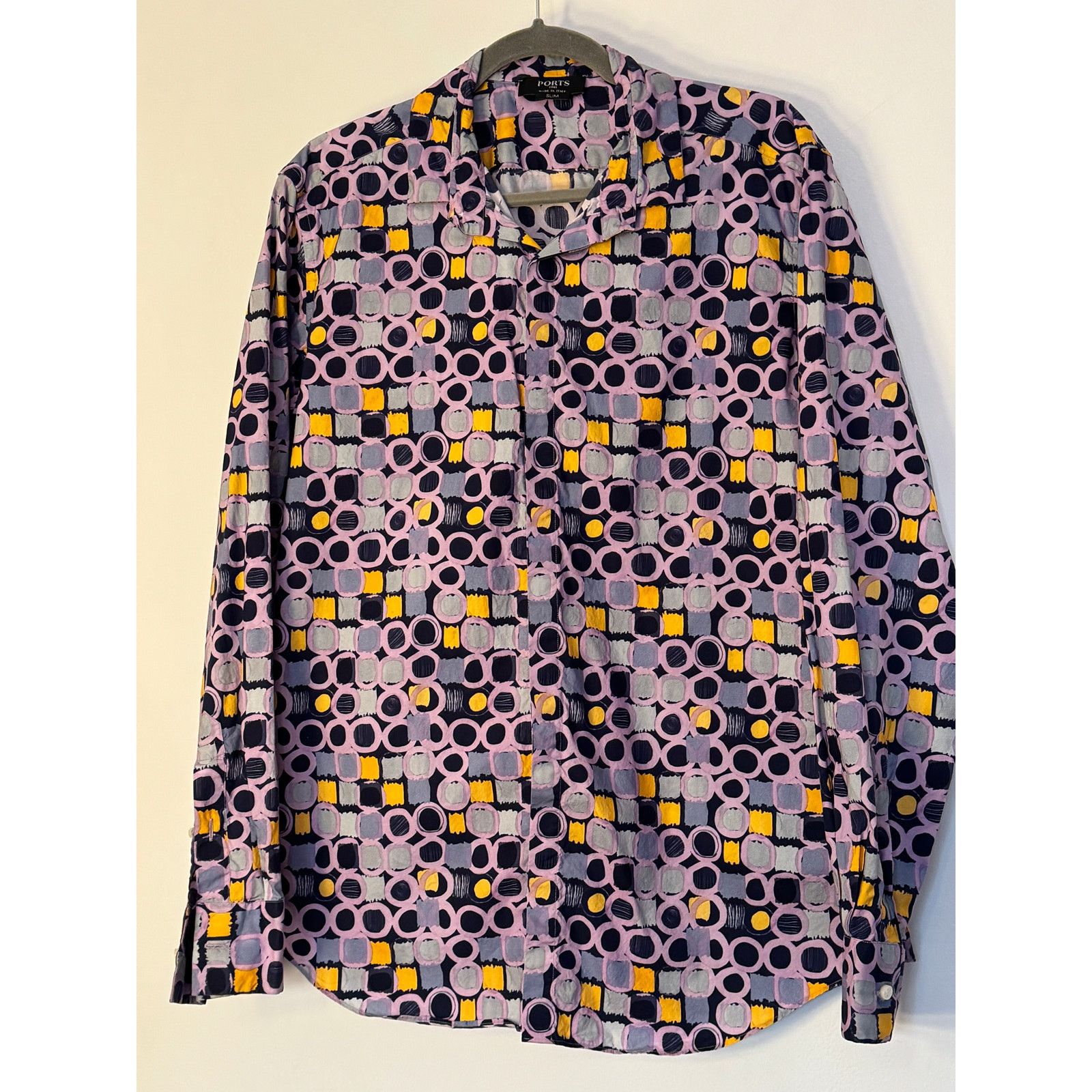 Ports 1961 Ports 1961 Men's Slim Fit Multicolor Geometric Print Size US M / EU 48-50 / 2 - 1 Thumbnail