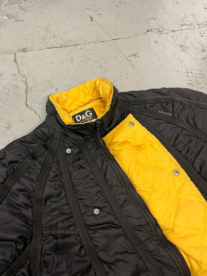 Dolce & Gabbana AW2003 Dolce & Gabbana Astro Black & Yellow Puffer Jacket Size US S / EU 44-46 / 1 - 9 Thumbnail