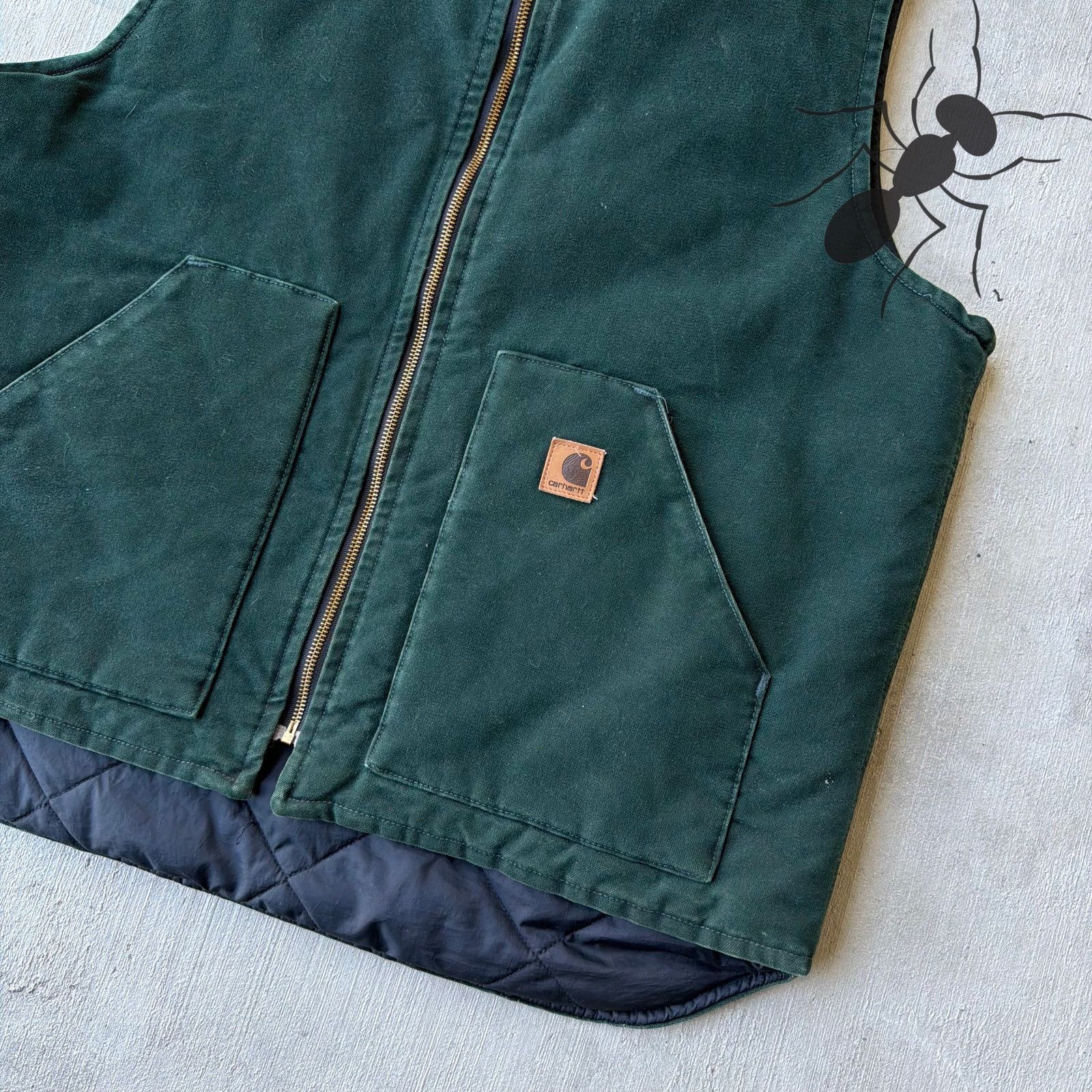 Carhartt × Vintage Carhartt V02 SPC XL tall green work wear vest Size US XL / EU 56 / 4 - 2 Thumbnail